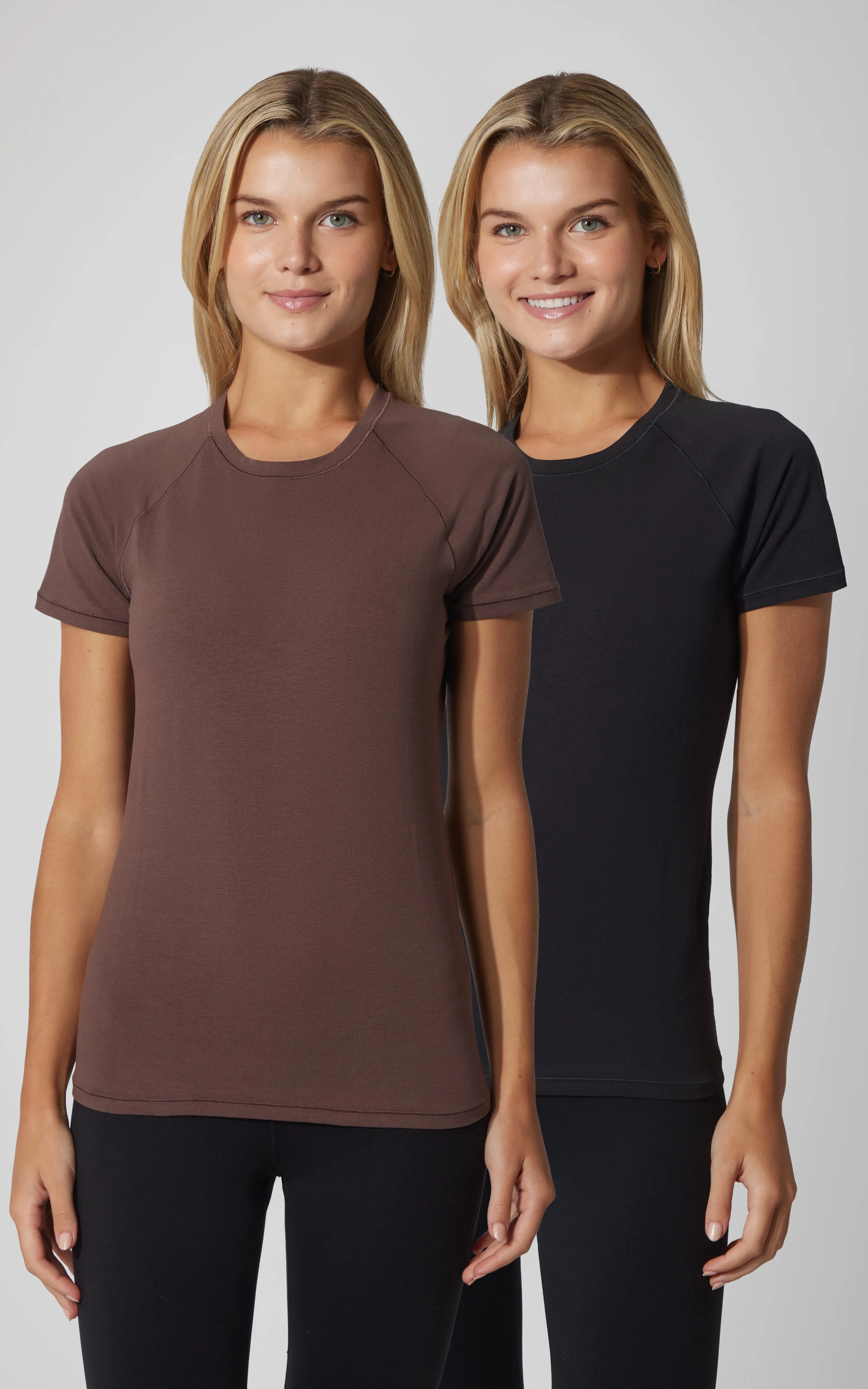 2 PK Vintage Cotton Crew Neck Short Sleeve Top sold by 90 Degree By Reflex product image thumbnail 5