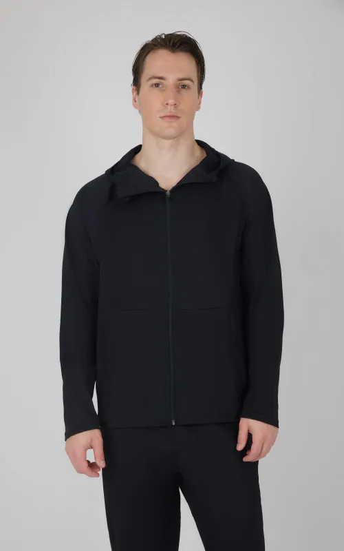 Mens Brushed Warp Full Zip Hoodie made by 90 Degree By Reflex