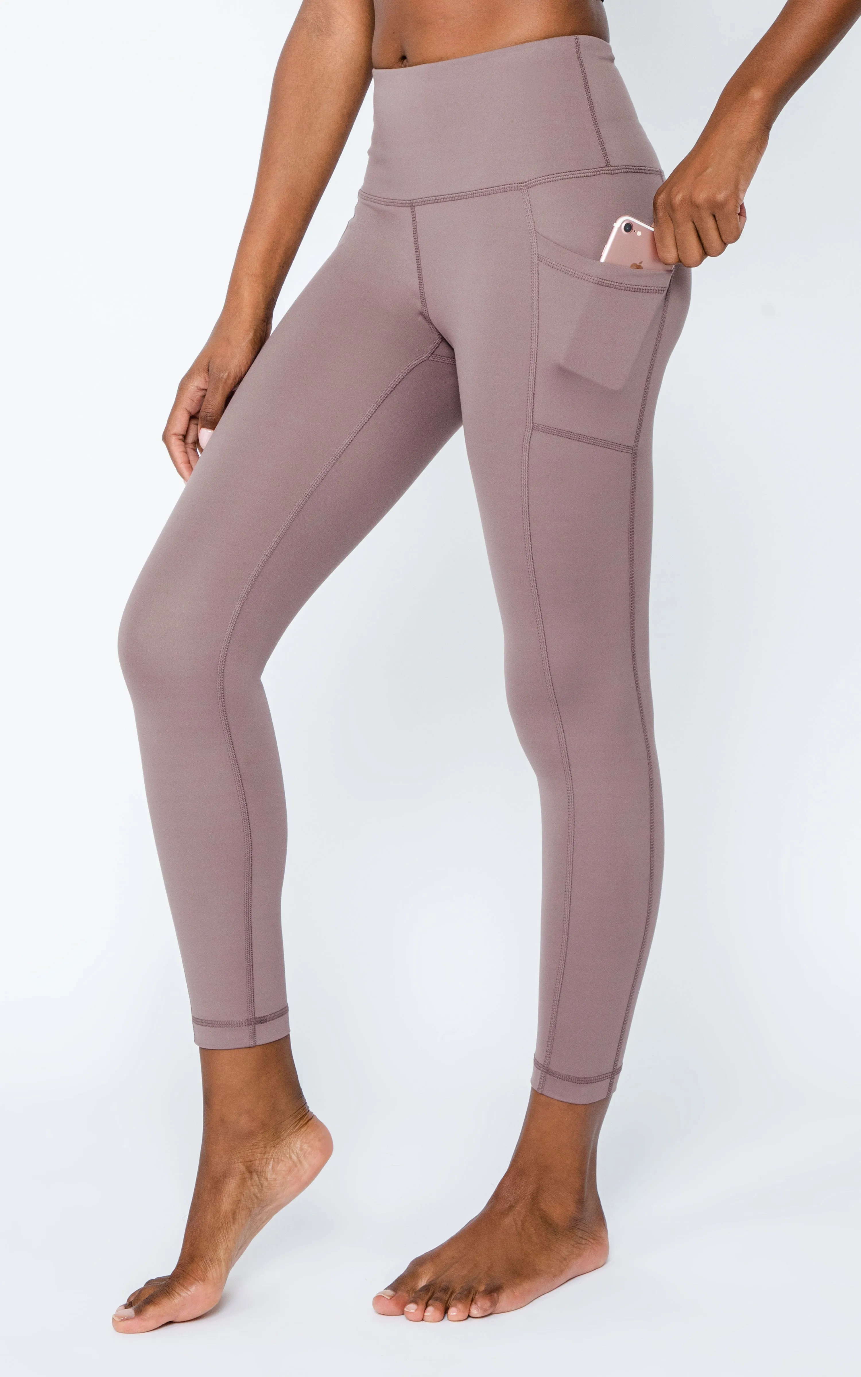 Lux High Waist Side Pocket 7/8 Ankle Legging sold by 90 Degree By Reflex product image thumbnail 3