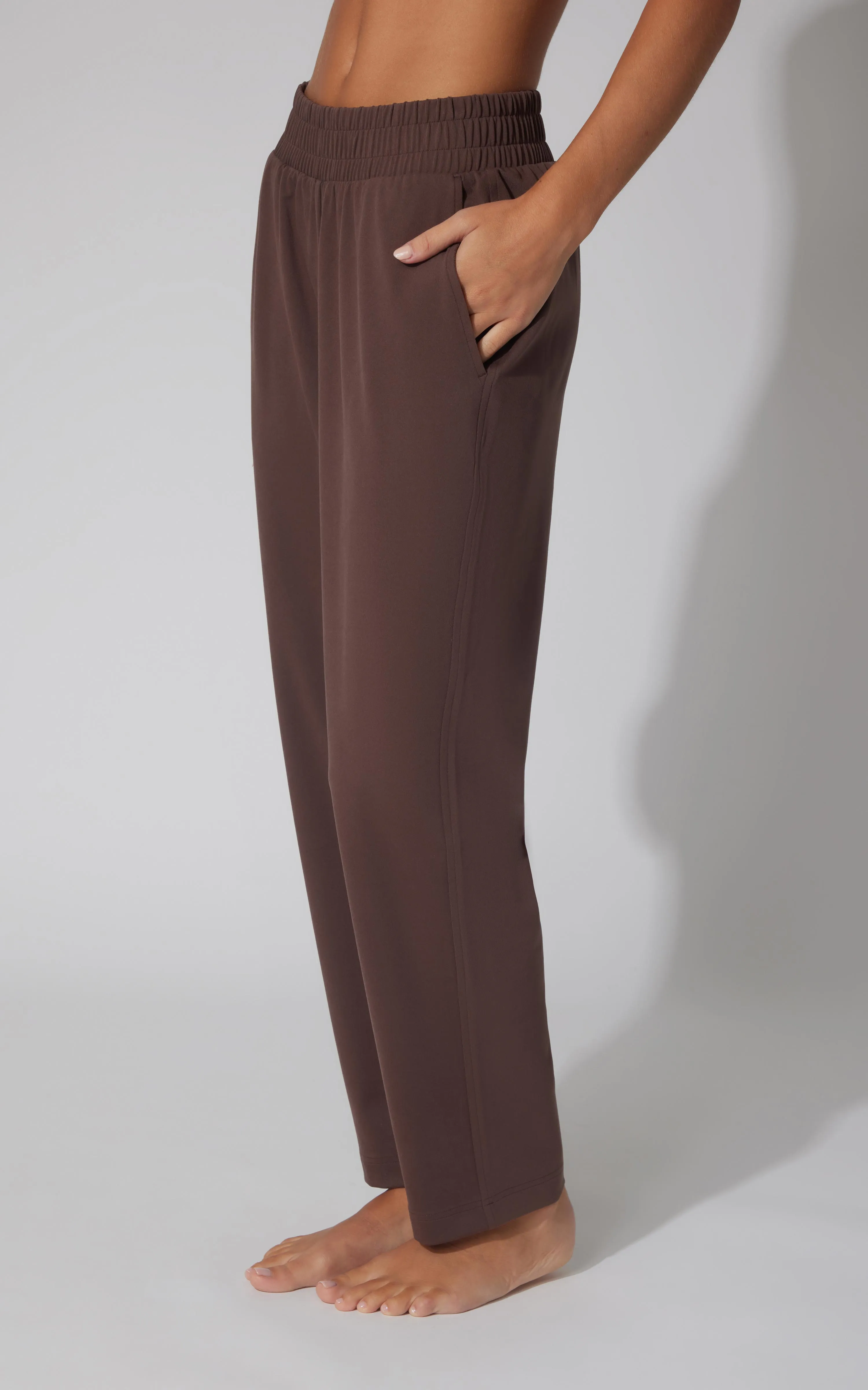 Lux Straight Leg Pant w Elastic Waist- Our Cafe Story sold by 90 Degree By Reflex product image thumbnail 3