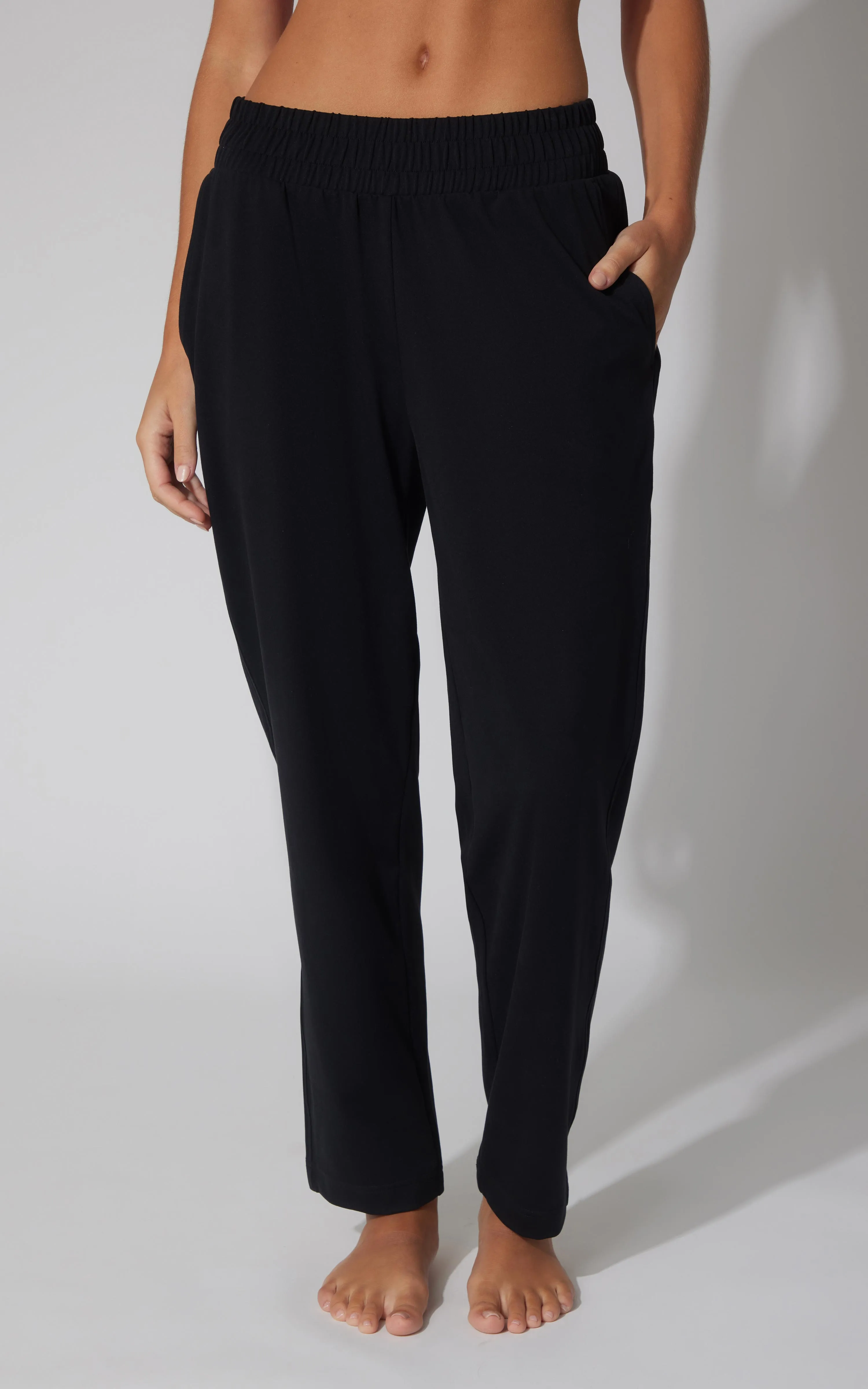 Lux Straight Leg Pant w Elastic Waist- Our Cafe Story sold by 90 Degree By Reflex product image thumbnail 4