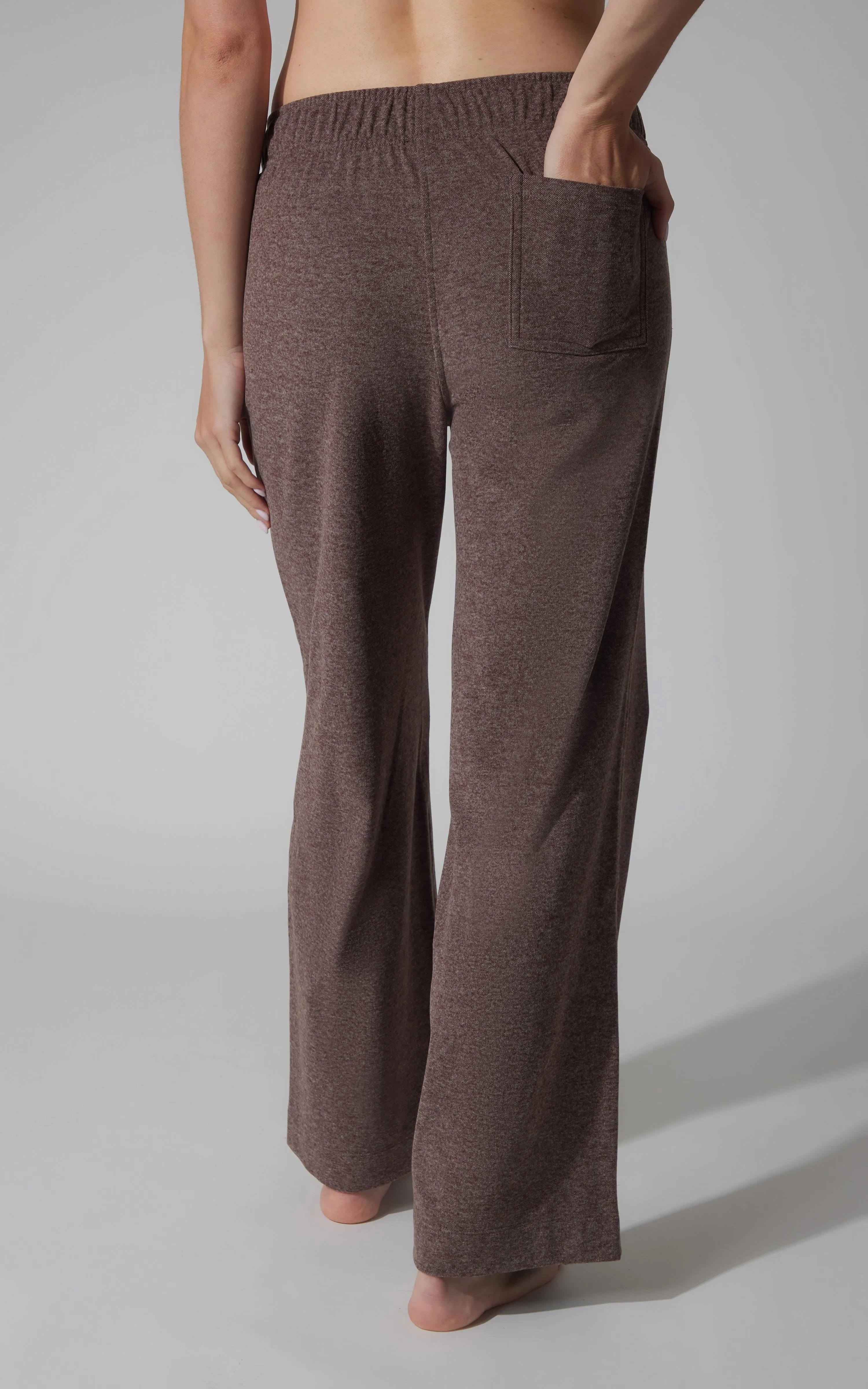 Marled Pique Wide Leg Pant - Our Cafe Story sold by 90 Degree By Reflex product image thumbnail 4