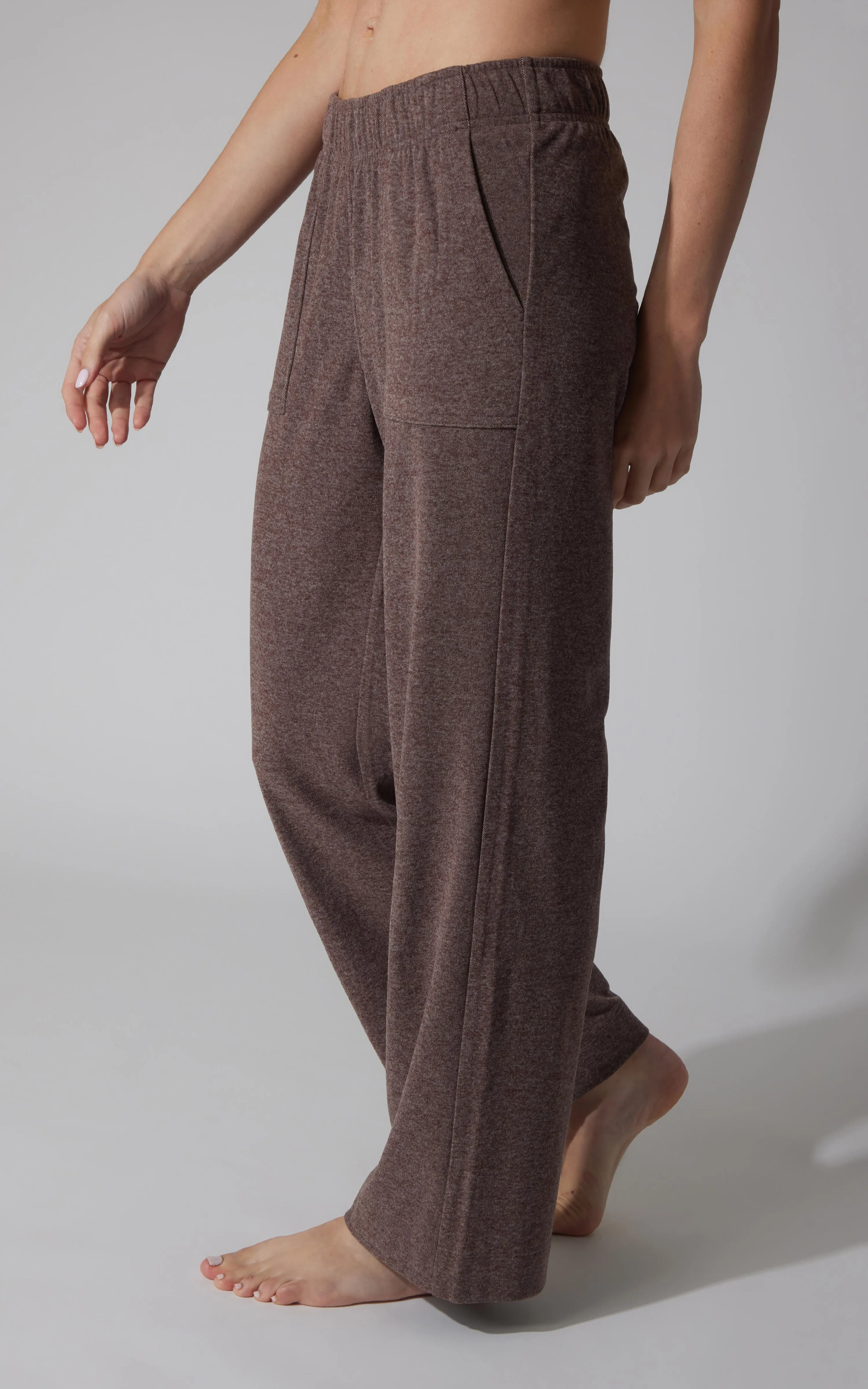 Marled Pique Wide Leg Pant - Our Cafe Story sold by 90 Degree By Reflex product image thumbnail 3