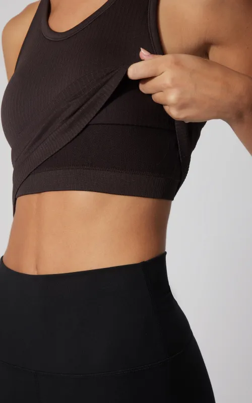 2 PK Racerback Tank with Built in  Bra - Our Cafe Story sold by 90 Degree By Reflex