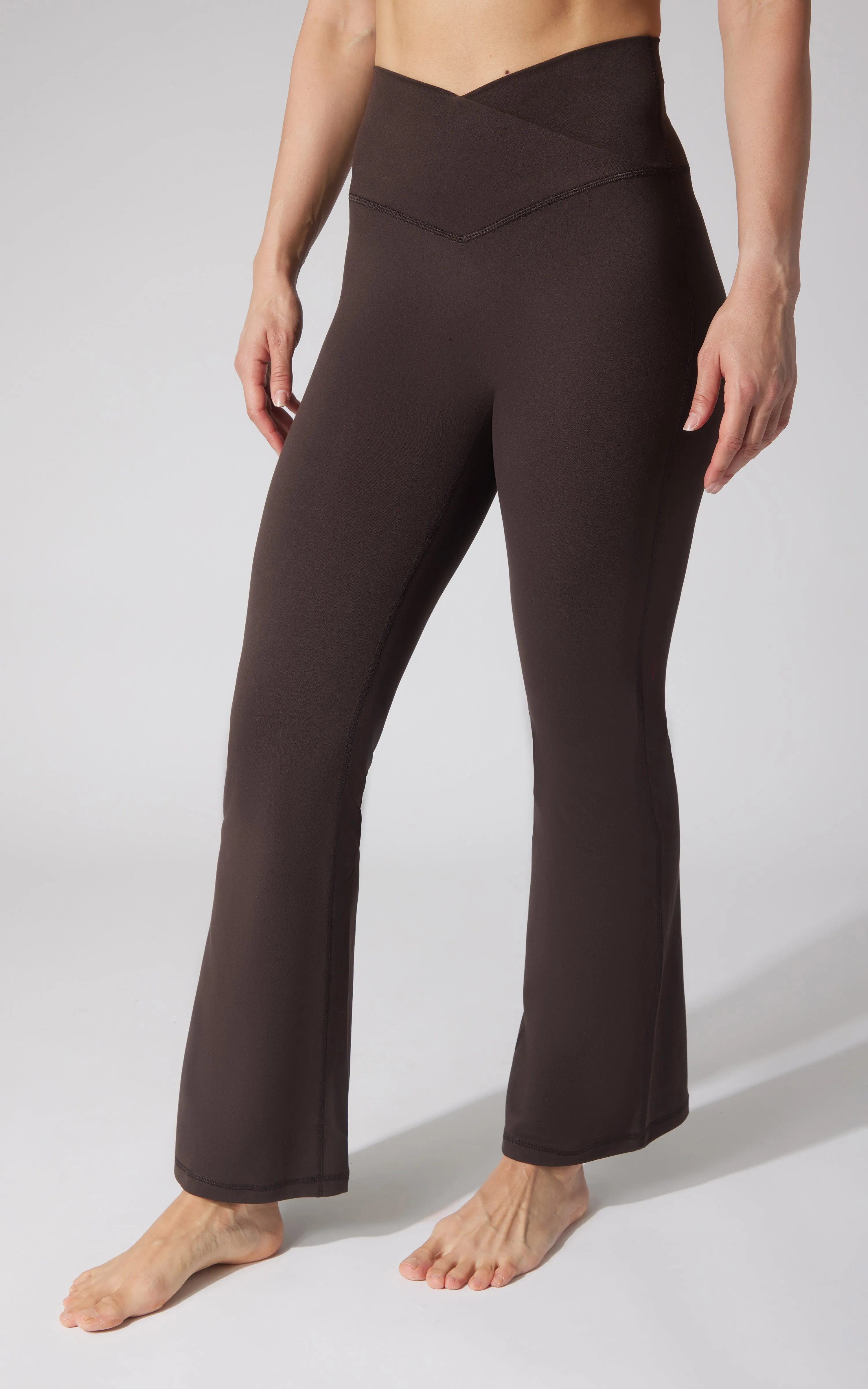 Lux Sophia Crossover Flare Pant - Our Cafe Story sold by 90 Degree By Reflex