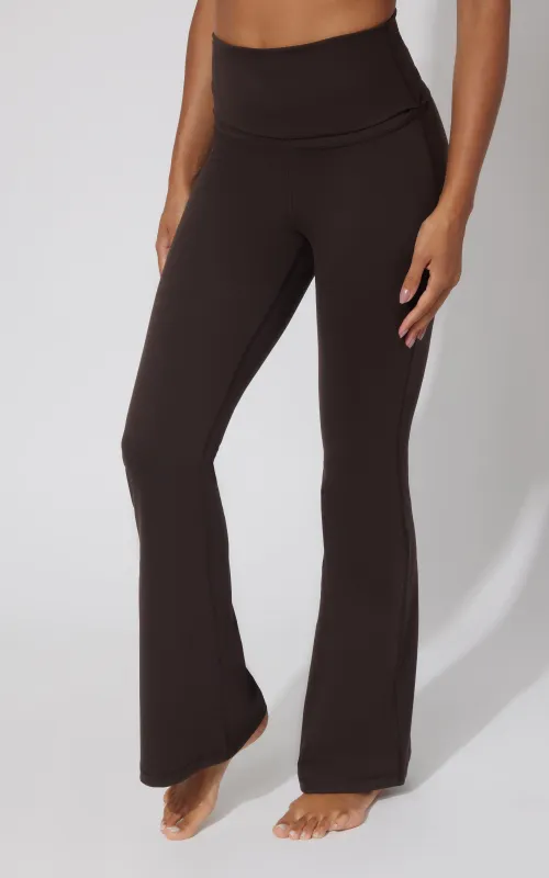 Lux Florence Fold Over Flare Leg Pant - Our Cafe Story made by 90 Degree By Reflex