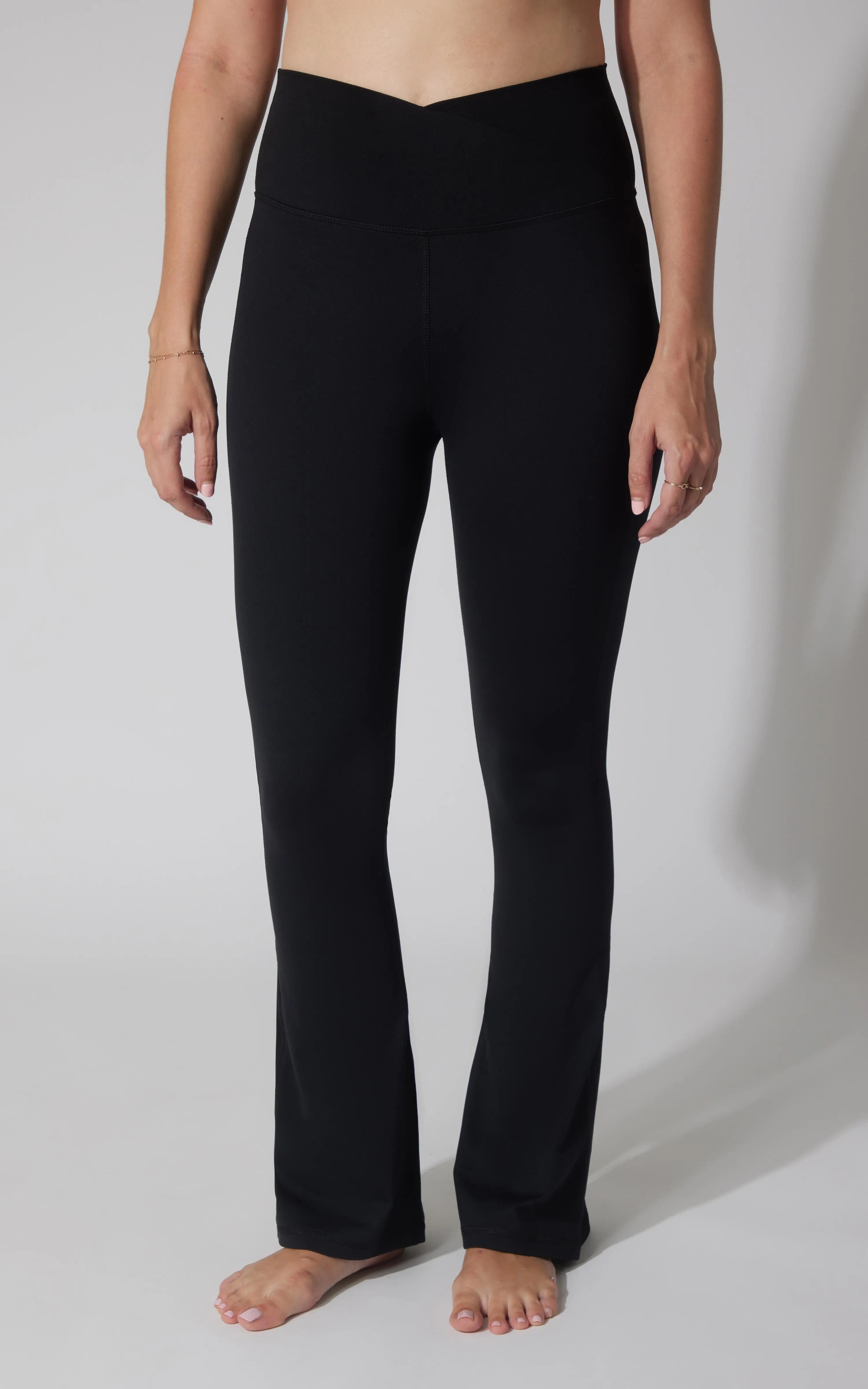 Lux Madison Crossover Waist 7/8 Flared Leg - Our Cafe Story sold by 90 Degree By Reflex product image thumbnail 5