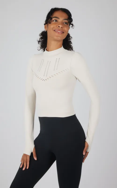 Seamless Long Sleeve Top - Our Stone Story sold by 90 Degree By Reflex