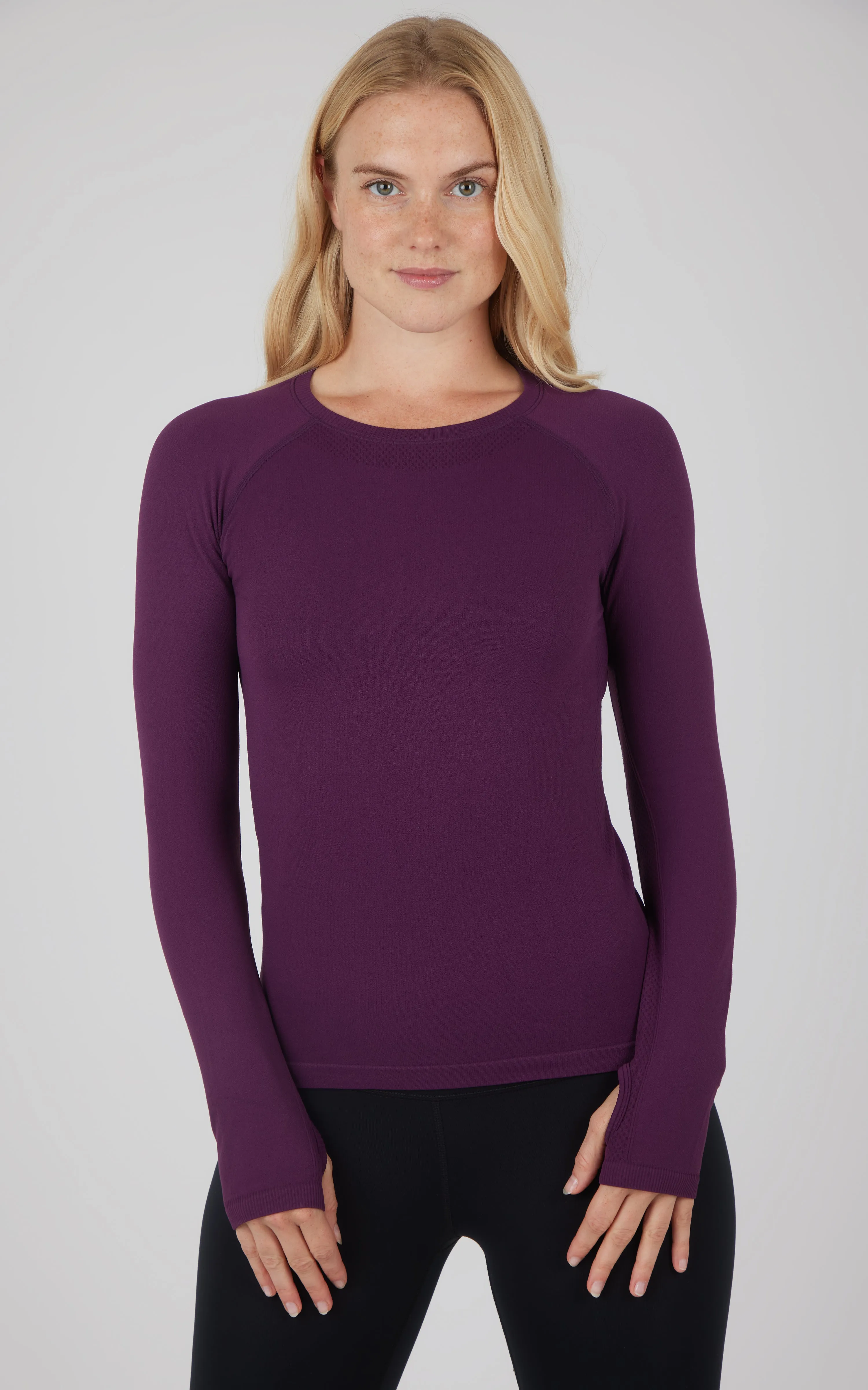 Seamless Long Sleeve Active Shirt - Our Stone Story sold by 90 Degree By Reflex product image thumbnail 4