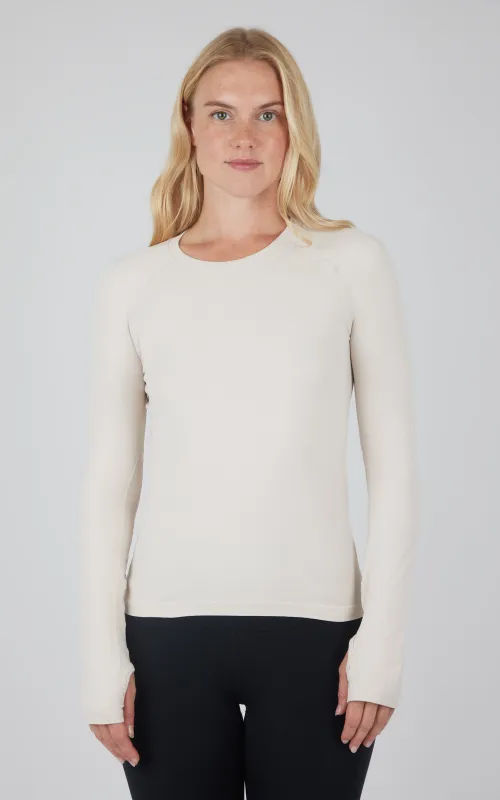 Seamless Long Sleeve Active Shirt - Our Stone Story sold by 90 Degree By Reflex