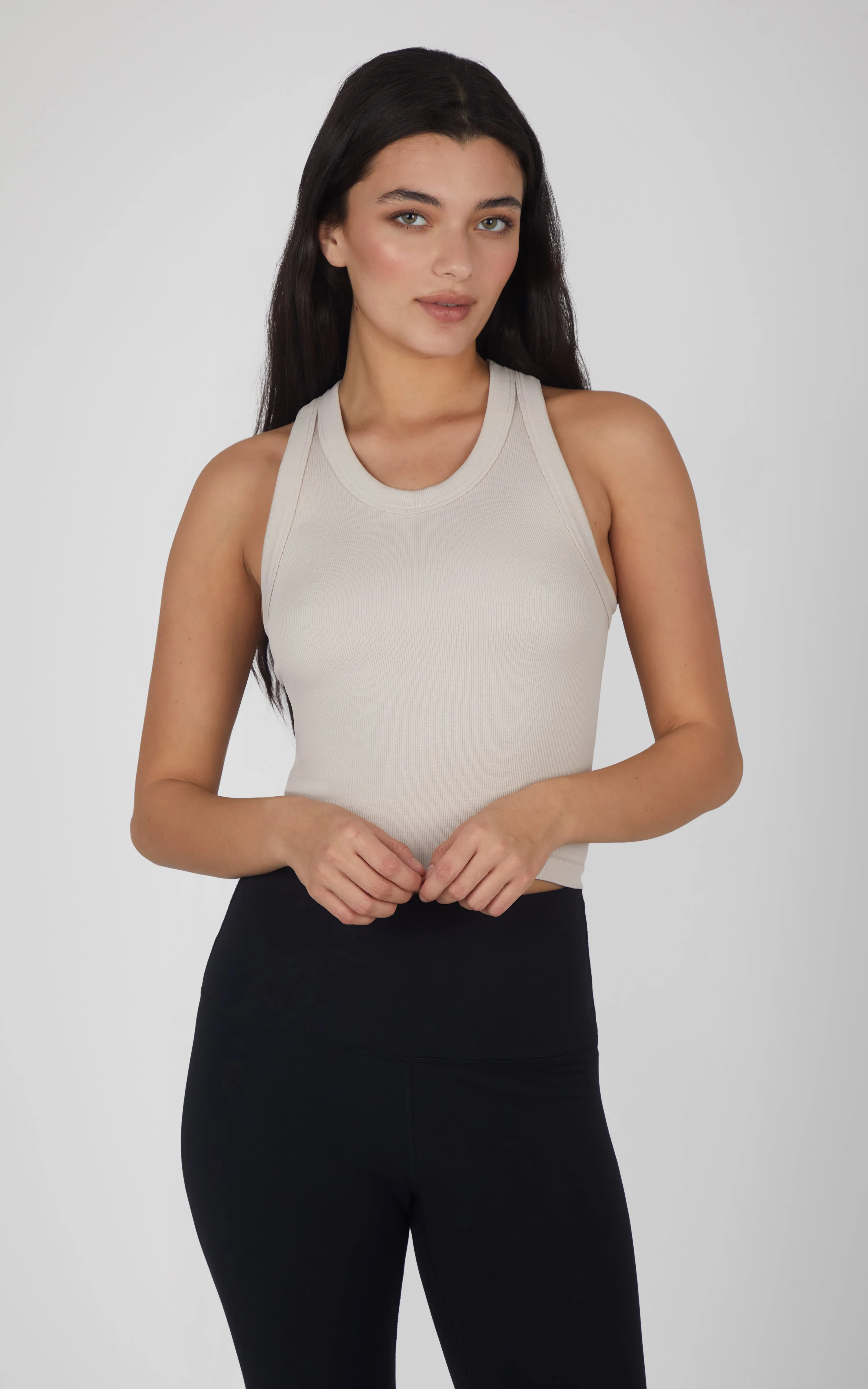 3 PK Ribbed Racerback Tank - Our Stone Story sold by 90 Degree By Reflex