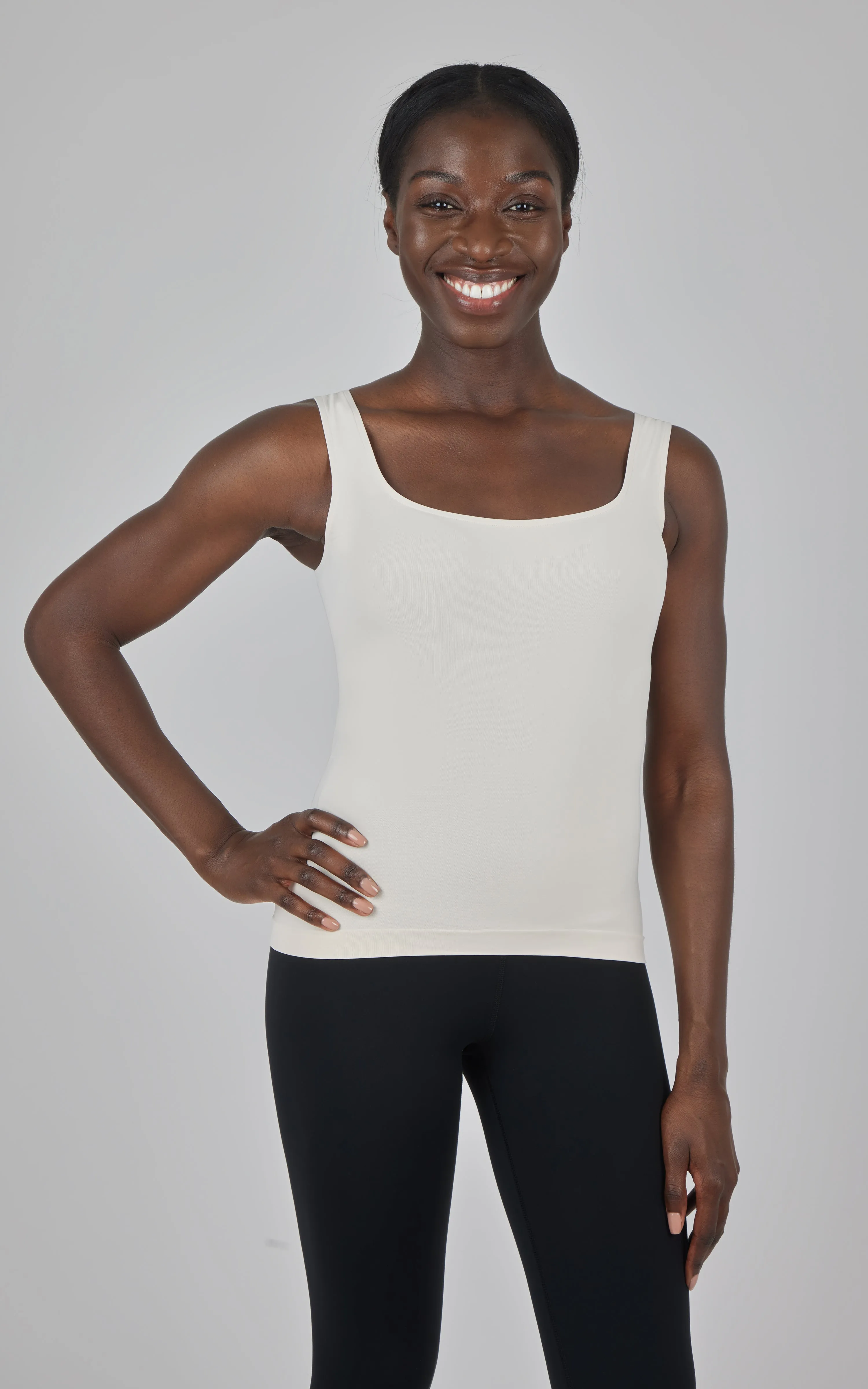 2 PK Scoop Neck Tank Top - Our Linen Story sold by 90 Degree By Reflex product image thumbnail 3
