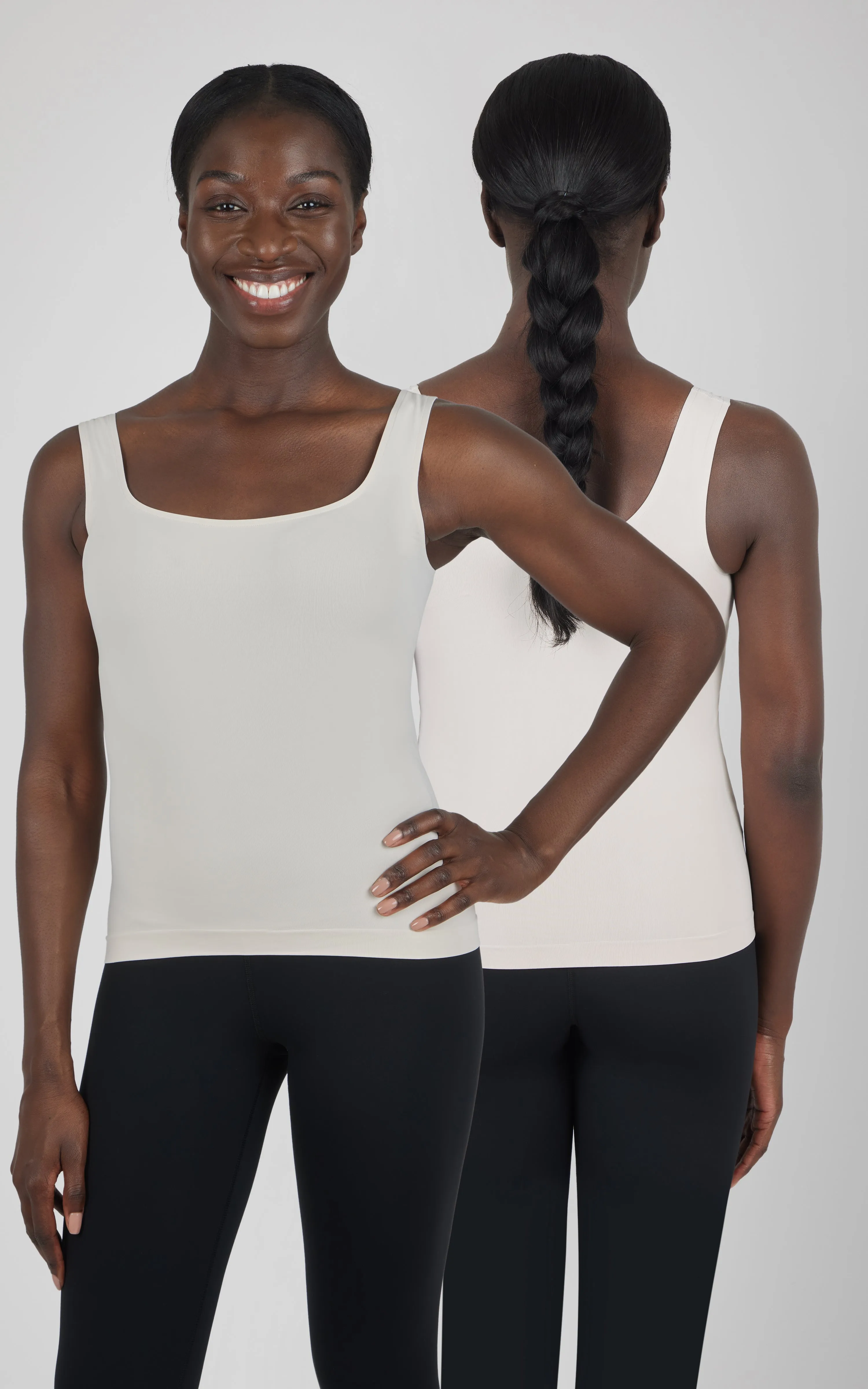 2 PK Scoop Neck Tank Top - Our Linen Story sold by 90 Degree By Reflex product image thumbnail 4