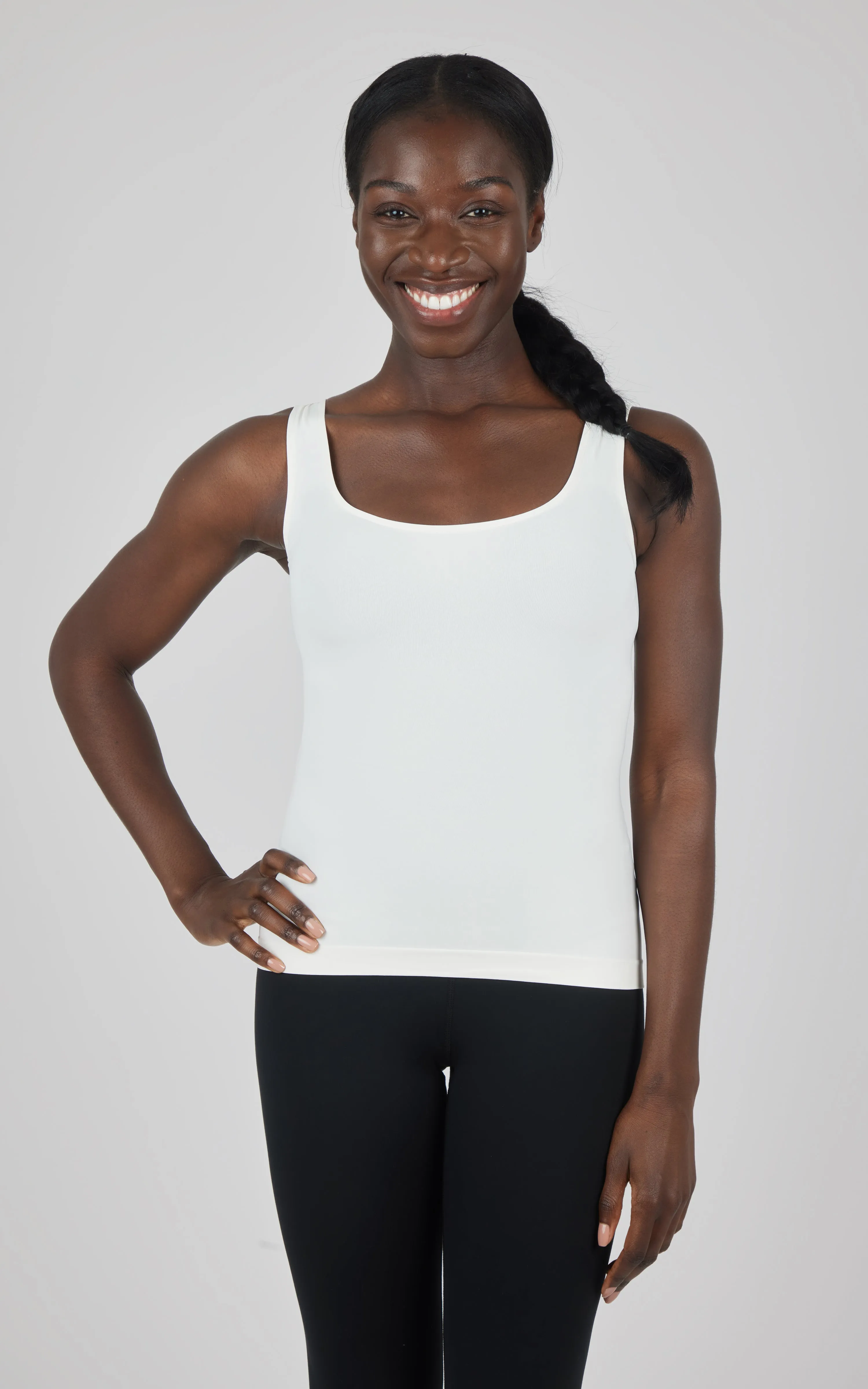2 PK Scoop Neck Tank Top - Our Linen Story sold by 90 Degree By Reflex
