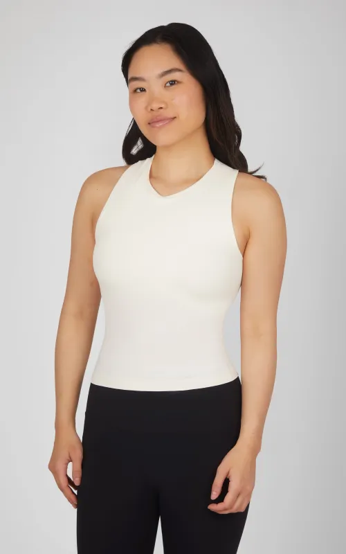 2 PK Seamless Racerback Tank Top with Built in Bra - Our Linen Story sold by 90 Degree By Reflex