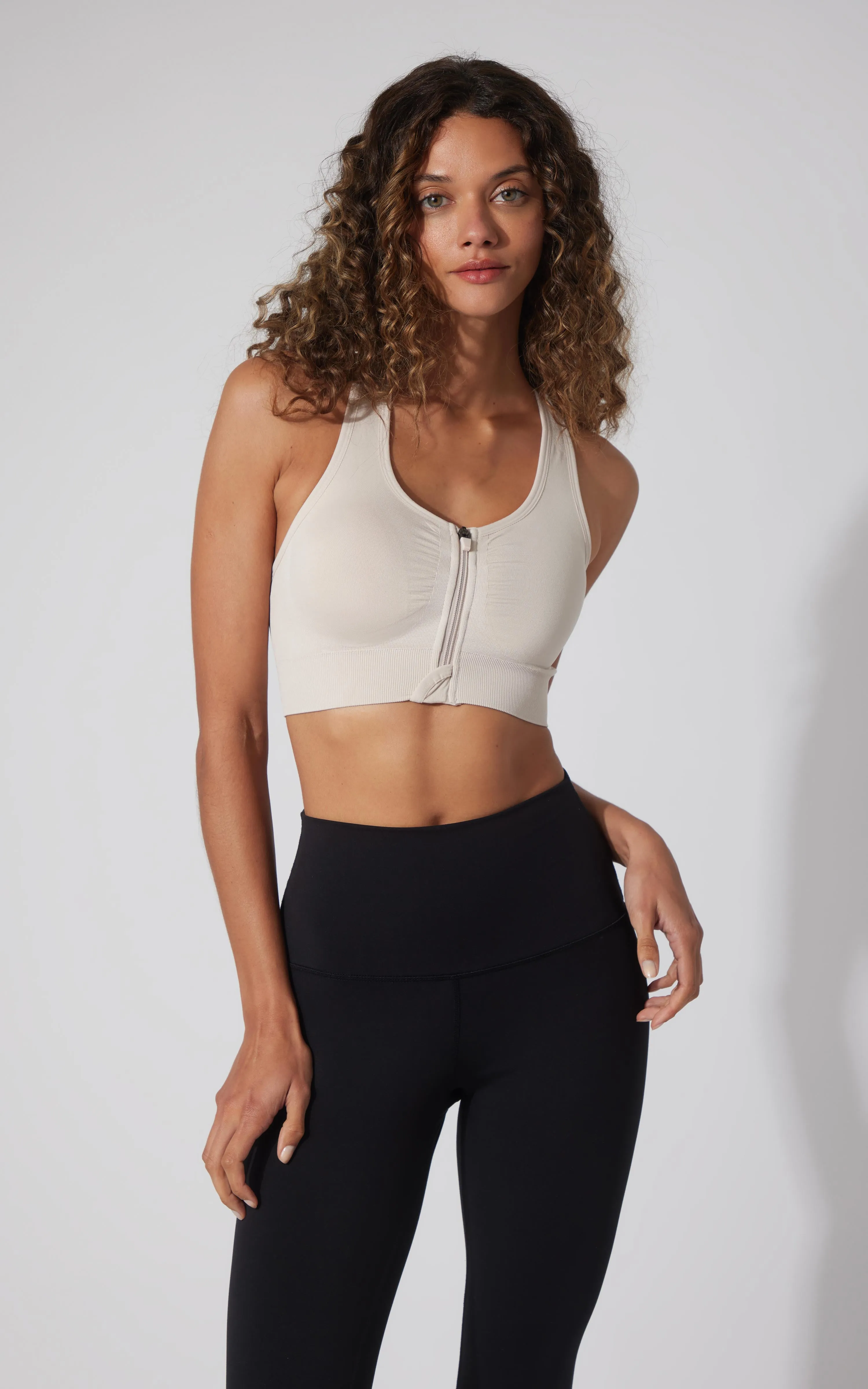 2 PK Full Zip Seamless Bra - Our Linen Story sold by 90 Degree By Reflex product image thumbnail 3