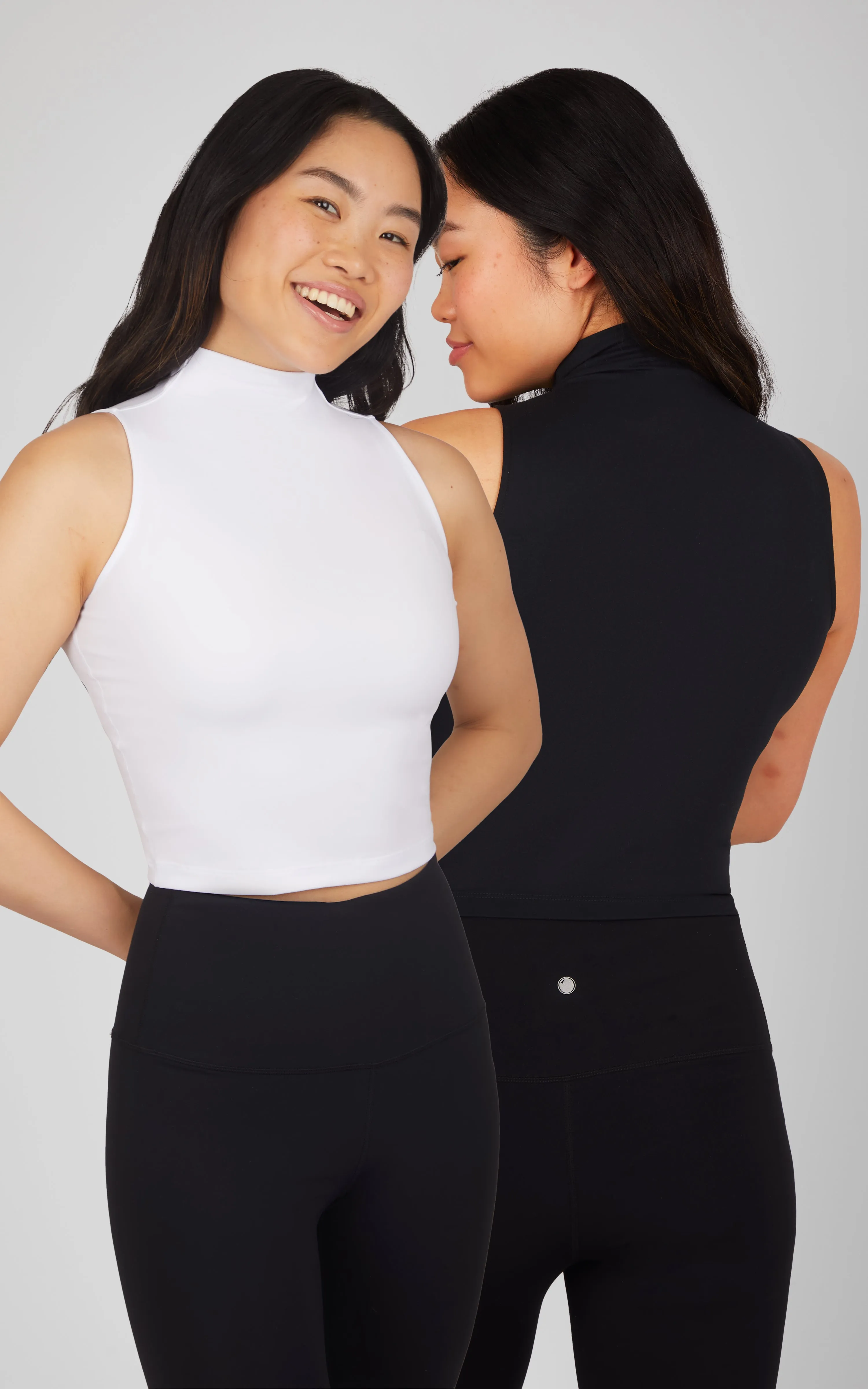 2 PK Ribbed Mock Neck Tank - Our Linen Story sold by 90 Degree By Reflex product image thumbnail 3
