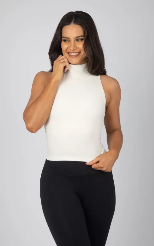 2 PK Mock Neck Tank Top - Our Linen Story sold by 90 Degree By Reflex