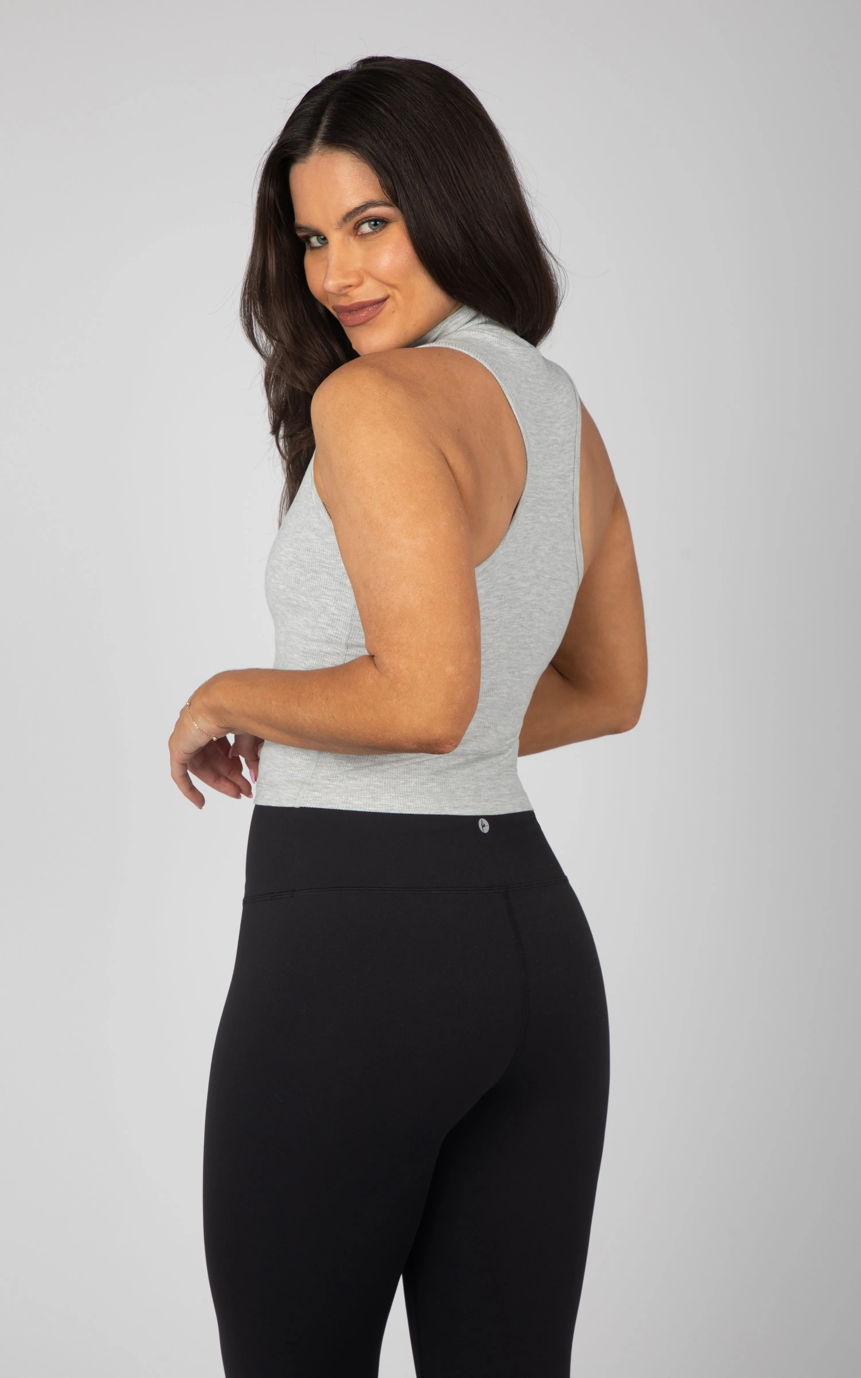 2 PK Mock Neck Tank Top - Our Linen Story sold by 90 Degree By Reflex product image thumbnail 4