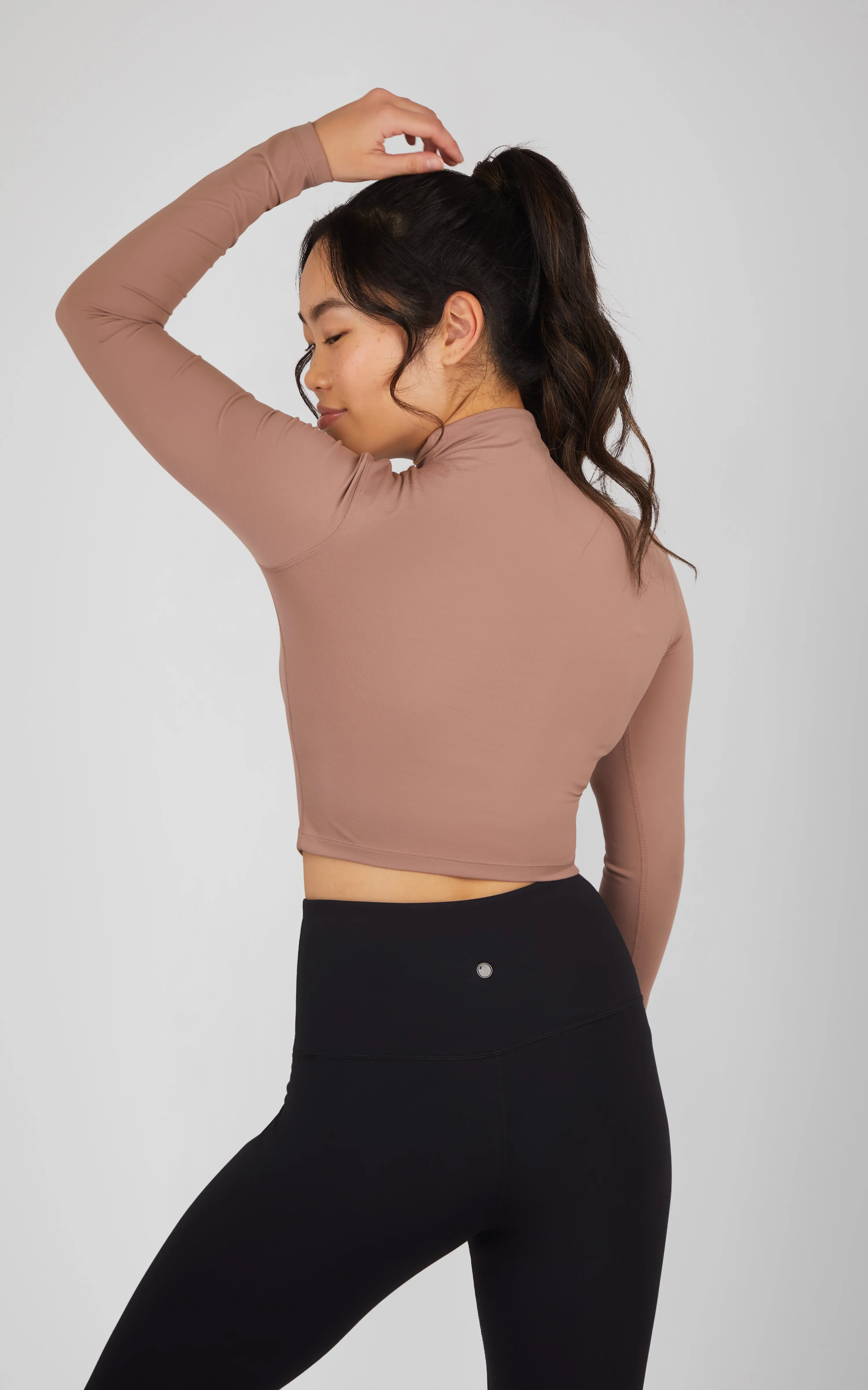 2 Pack Long Sleeve Mock Neck Tops - Our Linen Story sold by 90 Degree By Reflex product image thumbnail 5