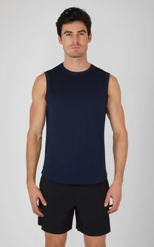 Mens Air Sense Iconic Textured Muscle Tank - Our Ocean Core Story sold by 90 Degree By Reflex