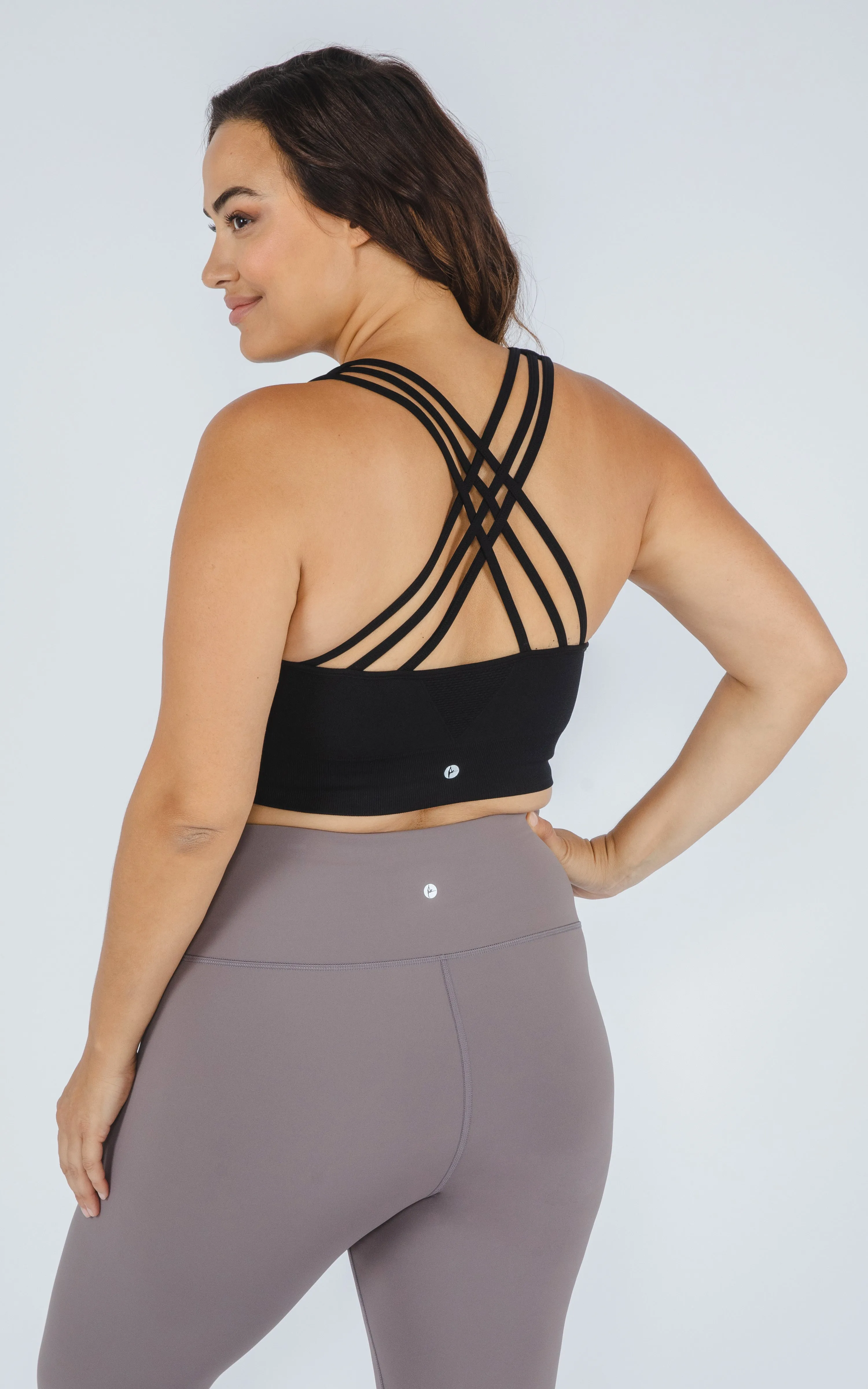 Plus Seamless Crisscross Back Sports Bra - Our Ocean Core Story sold by 90 Degree By Reflex product image thumbnail 4
