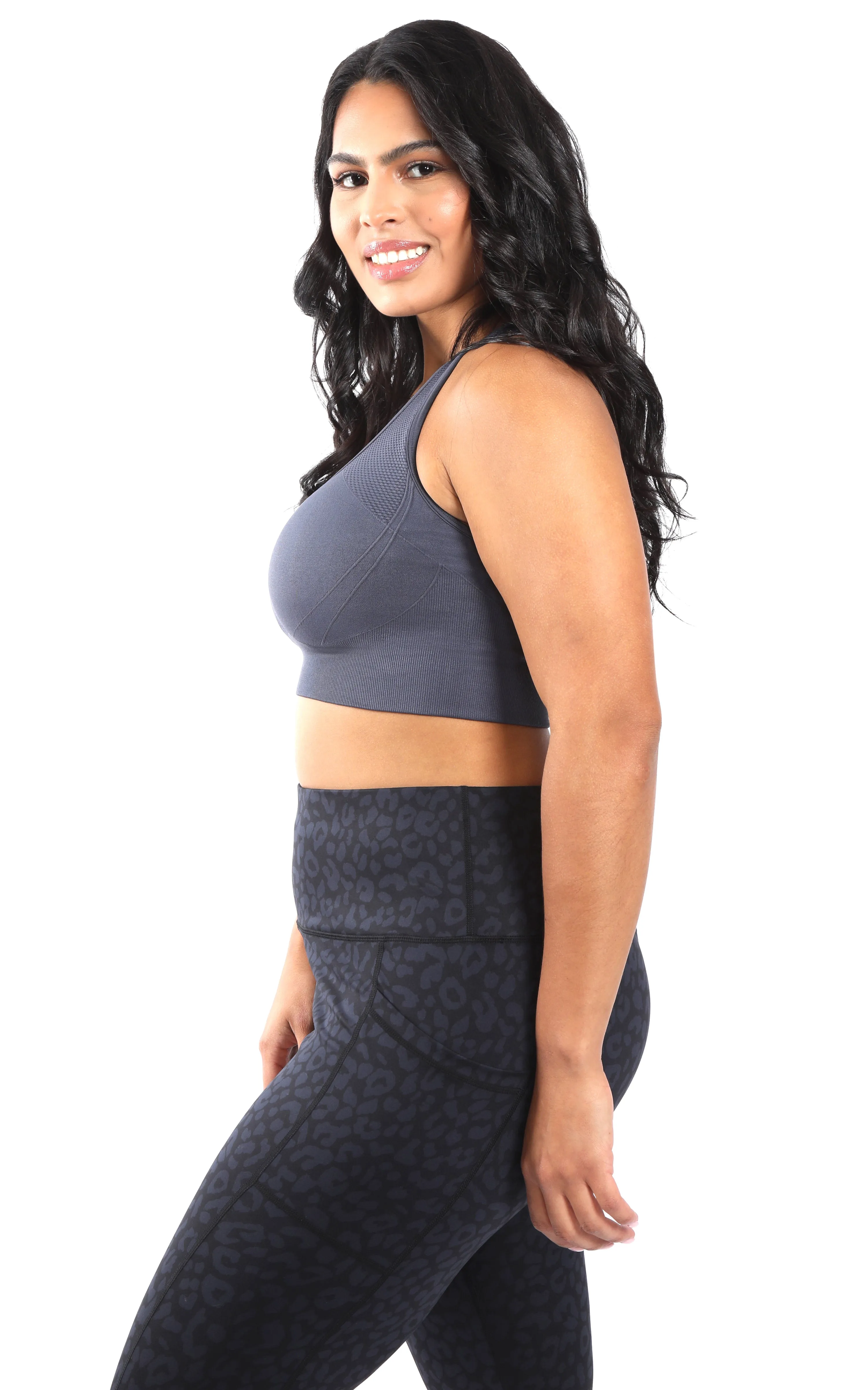 Plus Seamless Crisscross Back Sports Bra - Our Ocean Core Story sold by 90 Degree By Reflex product image thumbnail 2