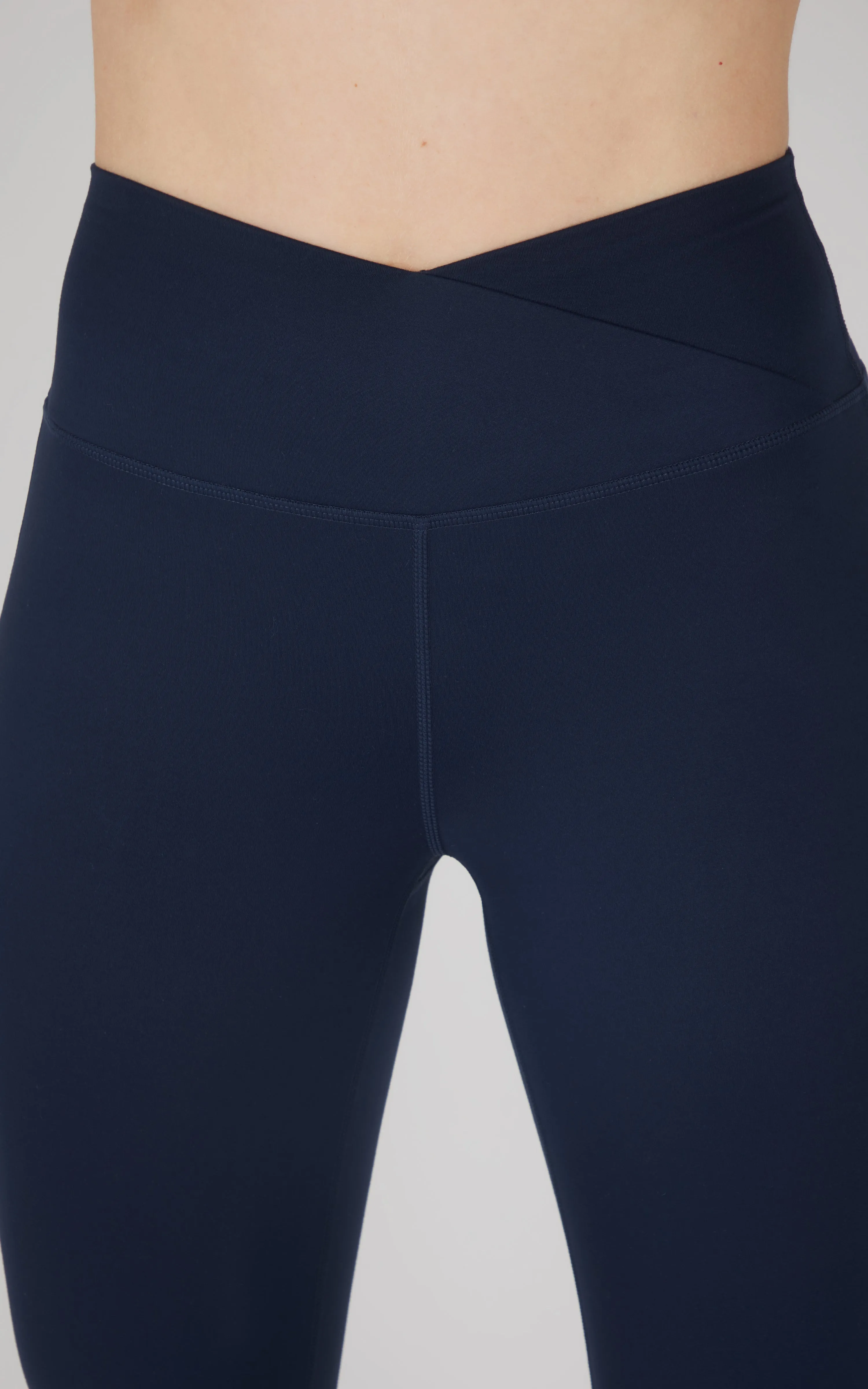 Ultra Lush Madison Elastic Free Crossover V-Back 7/8 Flared Pant - Our Ocean Core Story sold by 90 Degree By Reflex product image thumbnail 2