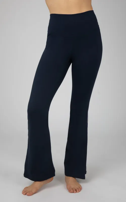 Interlock Elastic Free V-Back Flared Leg Pant - Our Ocean Core Story sold by 90 Degree By Reflex