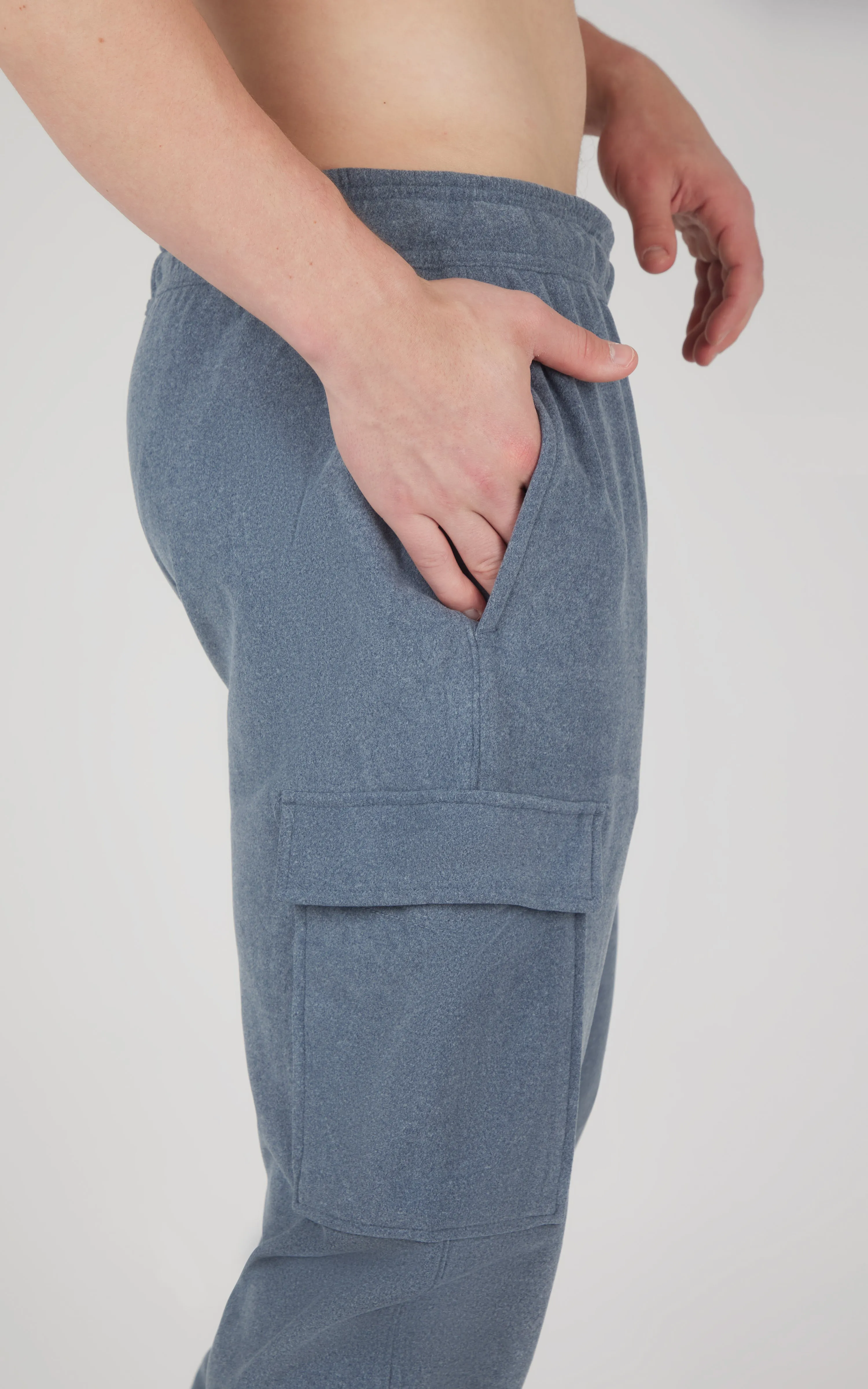 Mens Ultra Melange James Fleece Cargo Jogger - Our Ocean Core Story sold by 90 Degree By Reflex product image thumbnail 4