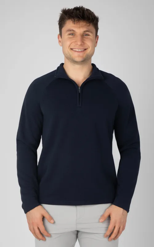 Mens Lightweight Comfytek Half Zip Top - Our Ocean Core Story sold by 90 Degree By Reflex