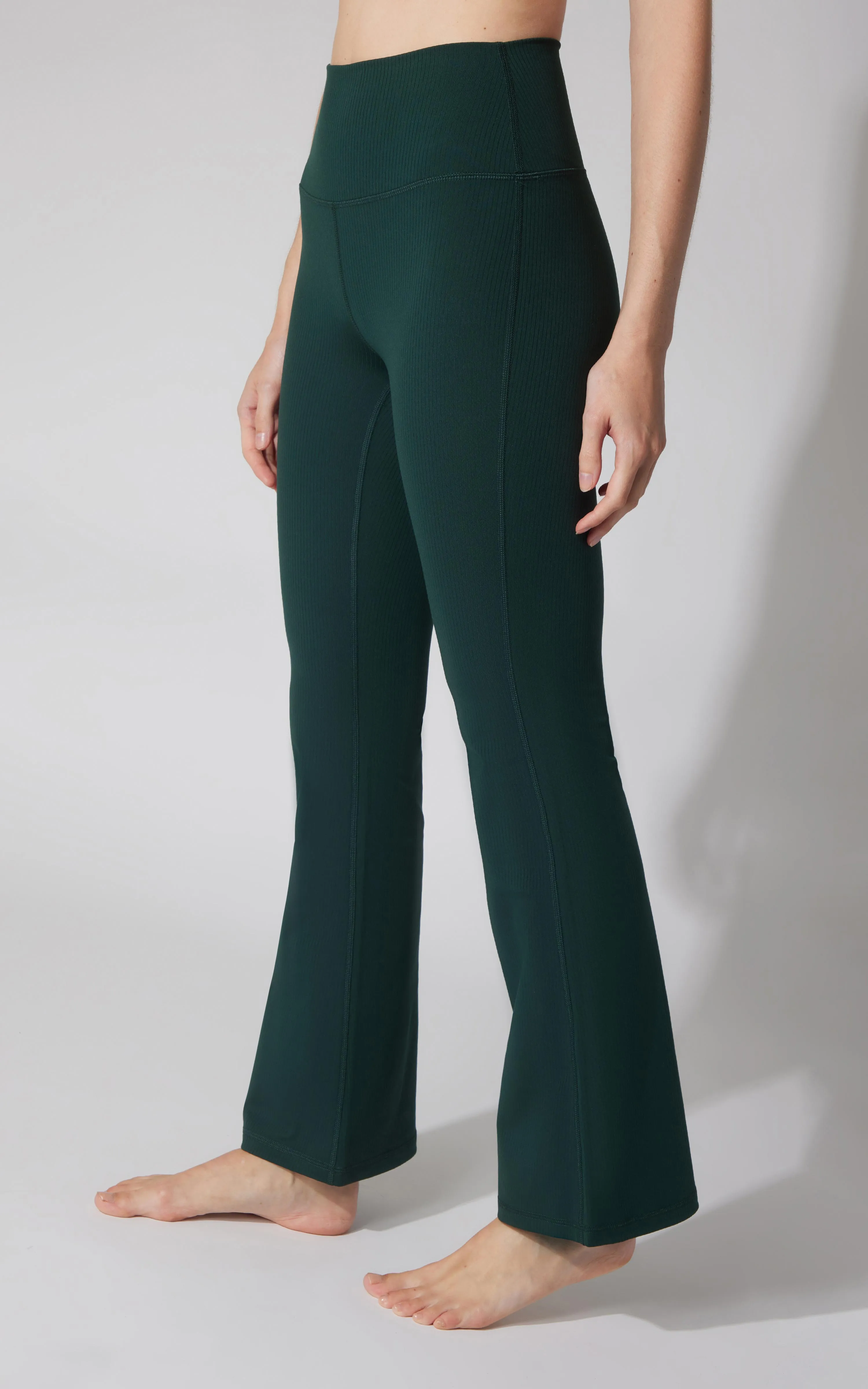 Felix Ribbed Elastic Free Waist 7/8 Flare Leg Pant - Our Earthy Story sold by 90 Degree By Reflex product image thumbnail 3