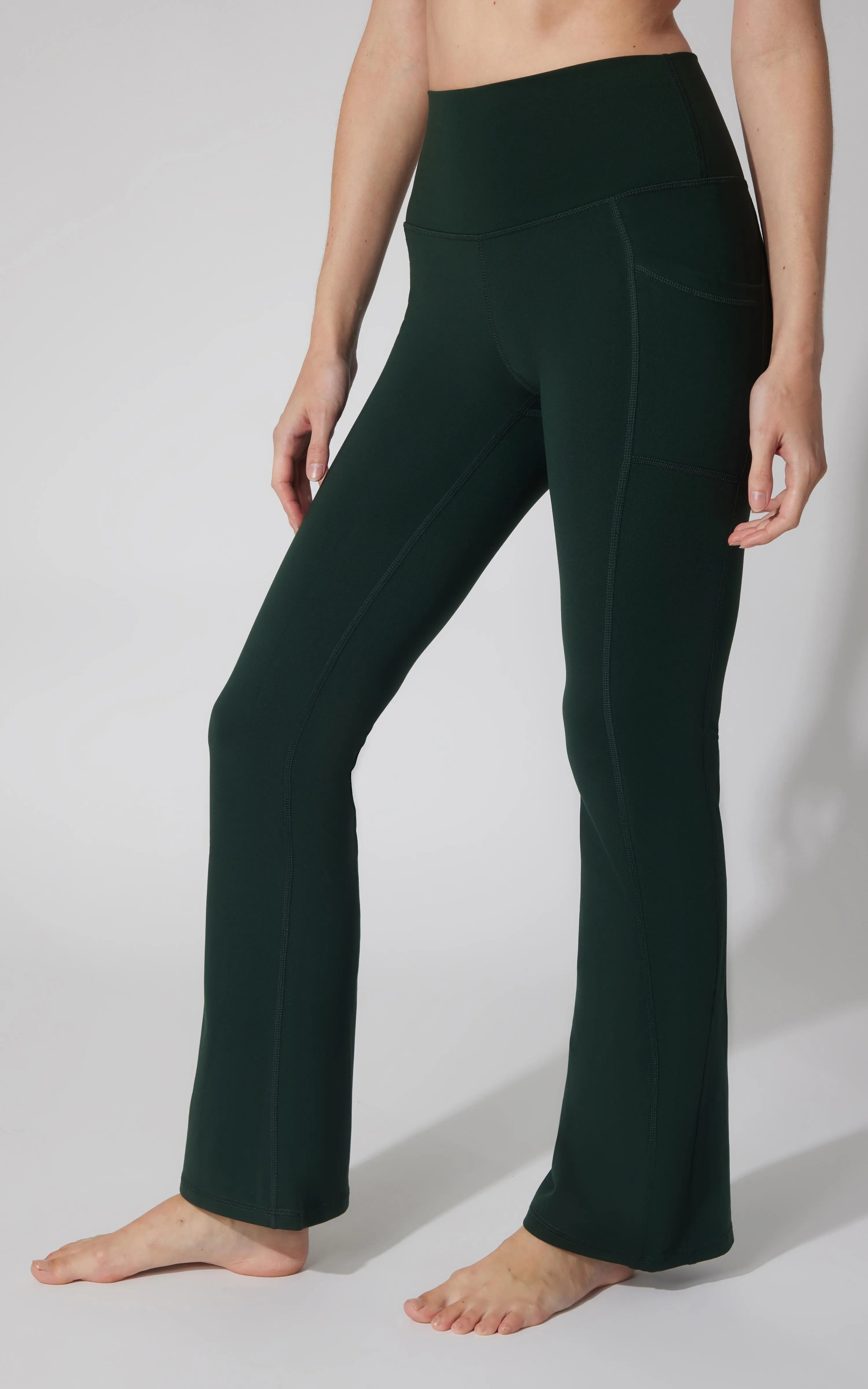 Polarlux Tribeca Elastic Free Full Length Side Pocket Flare Leg Pant - Our Earthy Story sold by 90 Degree By Reflex product image thumbnail 2