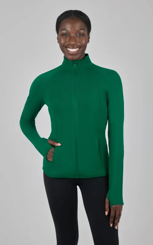 Lux Flared Full Zip Jacket - Our Earthy Story sold by 90 Degree By Reflex