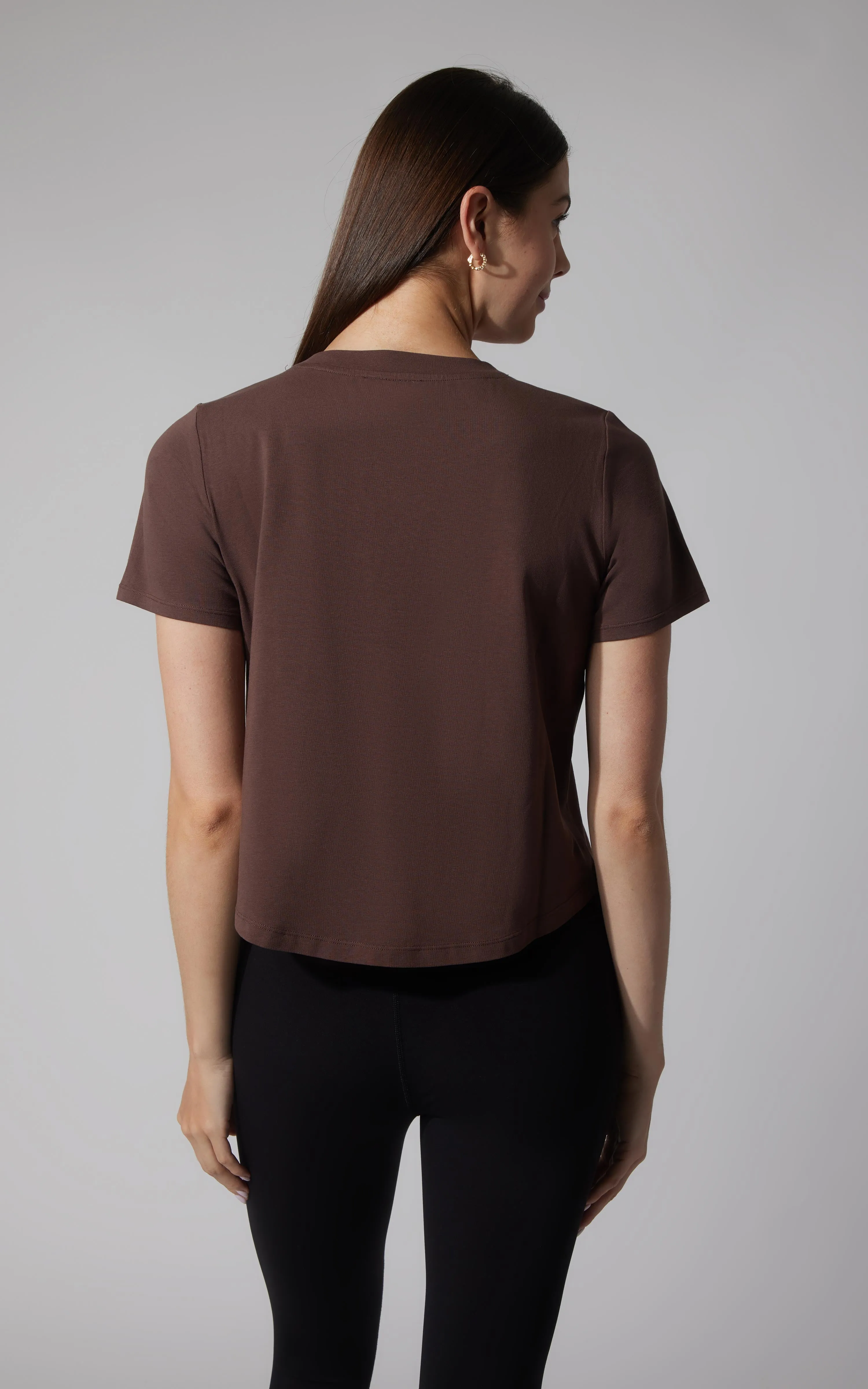 2 PK Airlite Boxy Cropped Short Sleeve Tee - Our Petal Tone Story sold by 90 Degree By Reflex product image thumbnail 5