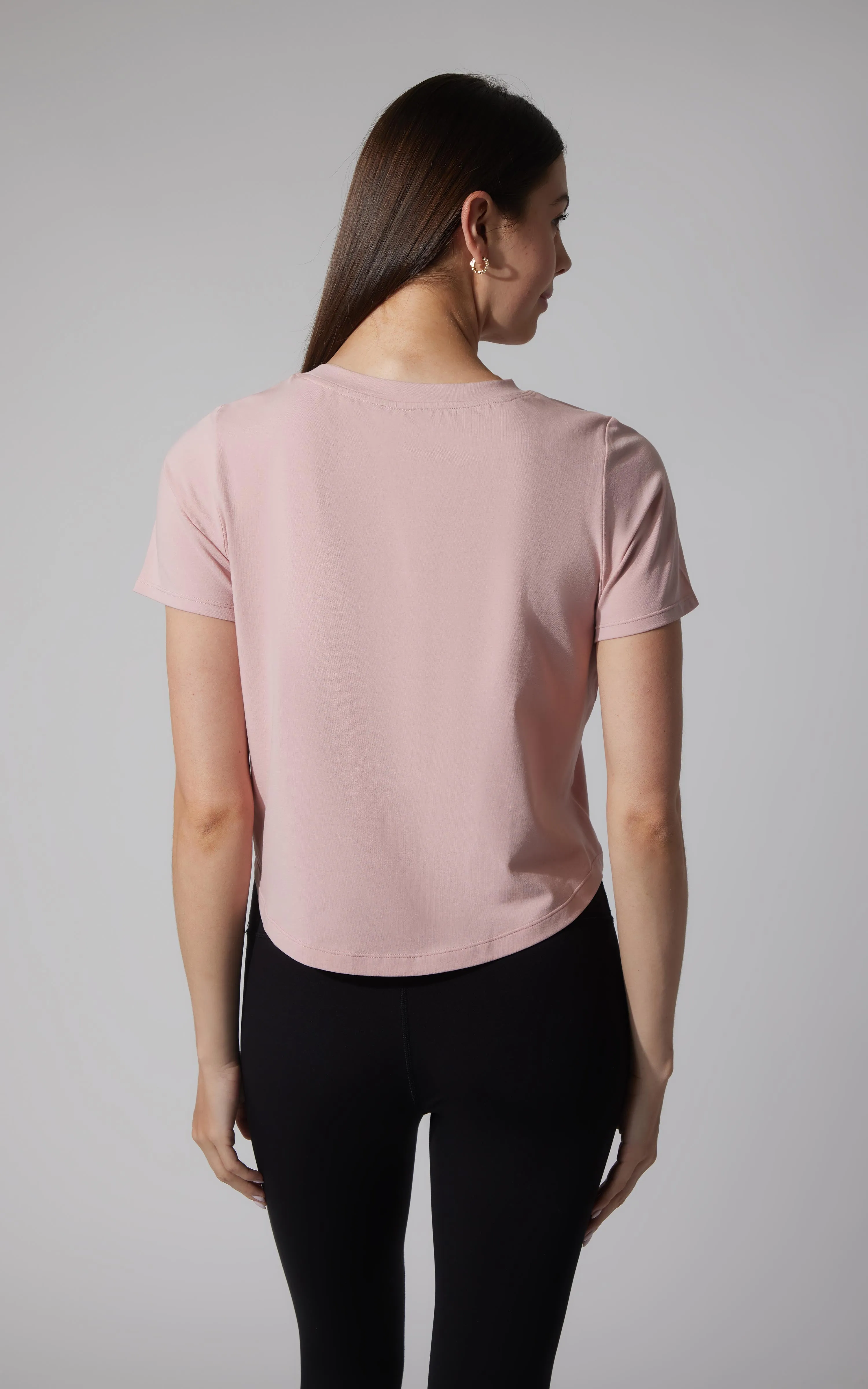 2 PK Airlite Boxy Cropped Short Sleeve Tee - Our Petal Tone Story sold by 90 Degree By Reflex product image thumbnail 2