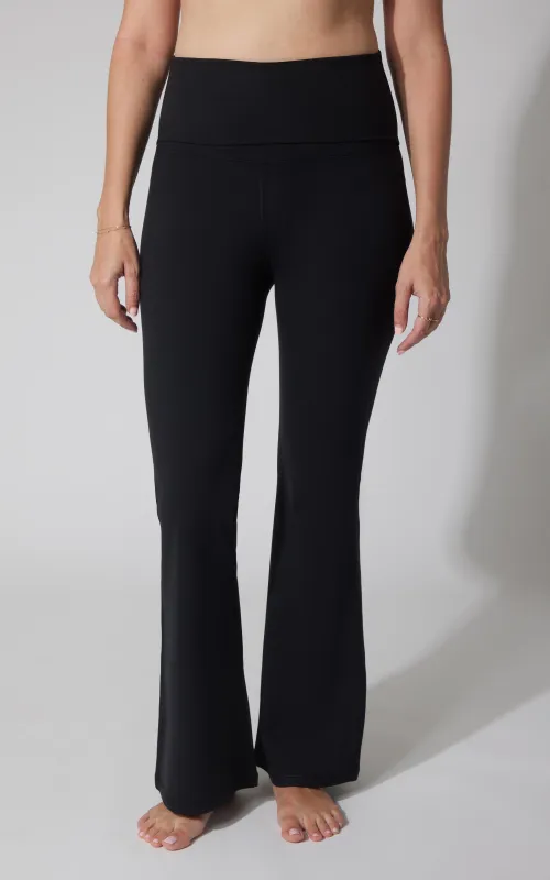 Lux Foldover 7/8 Flare Leg Pant sold by 90 Degree By Reflex