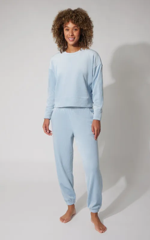 2 PC Dreamy Rib Crew Pullover and Jogger Set sold by 90 Degree By Reflex