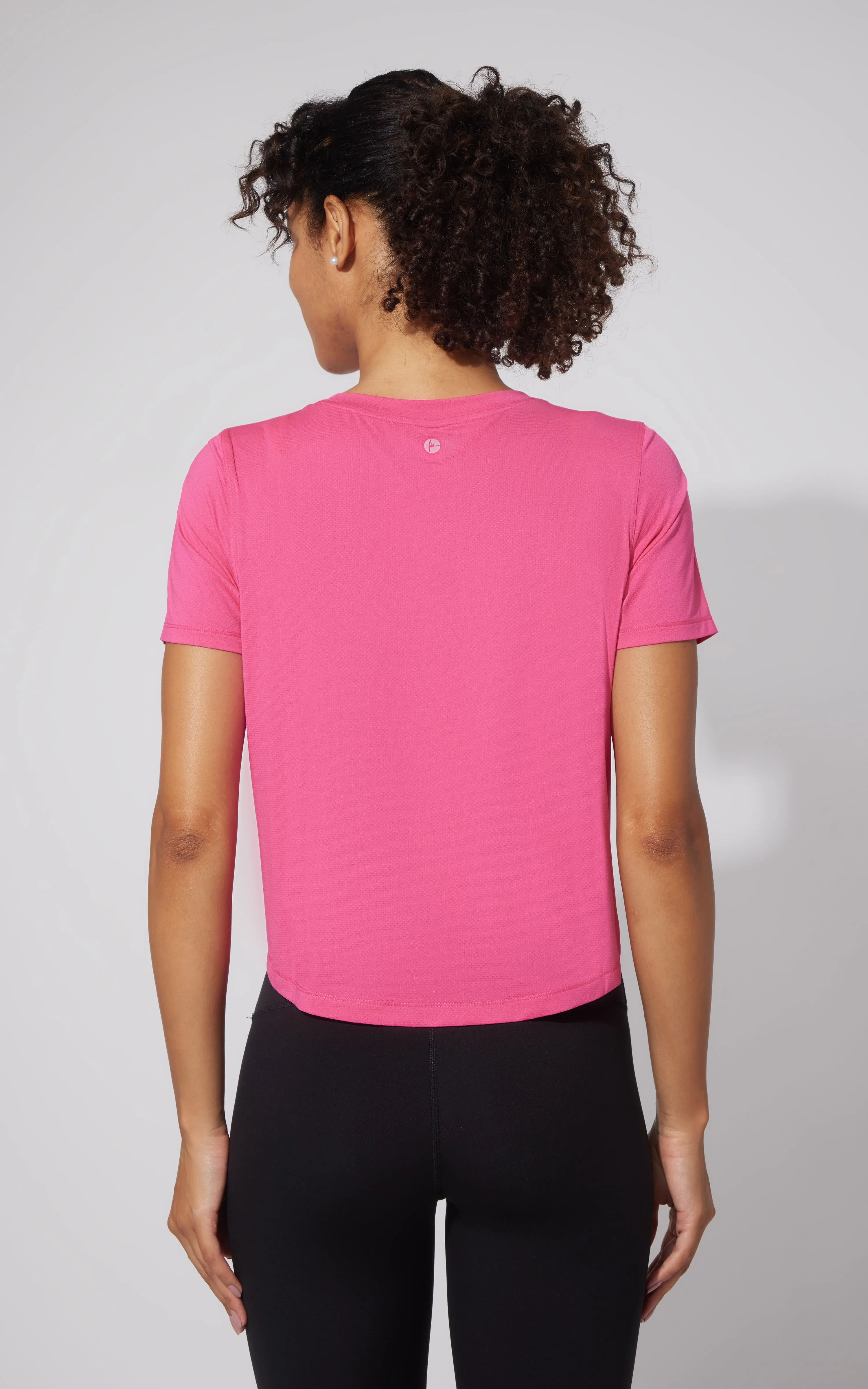 Mesh Tee with Curved hem sold by 90 Degree By Reflex product image thumbnail 3