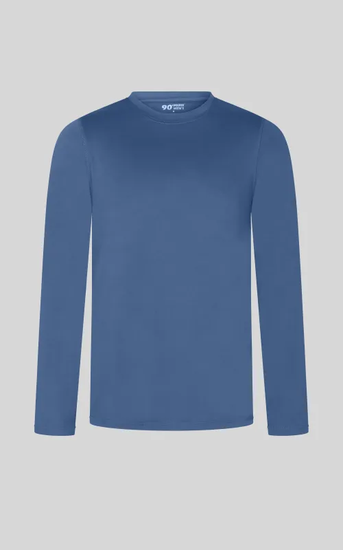 Mens Long Sleeve Crew Neck Top sold by 90 Degree By Reflex