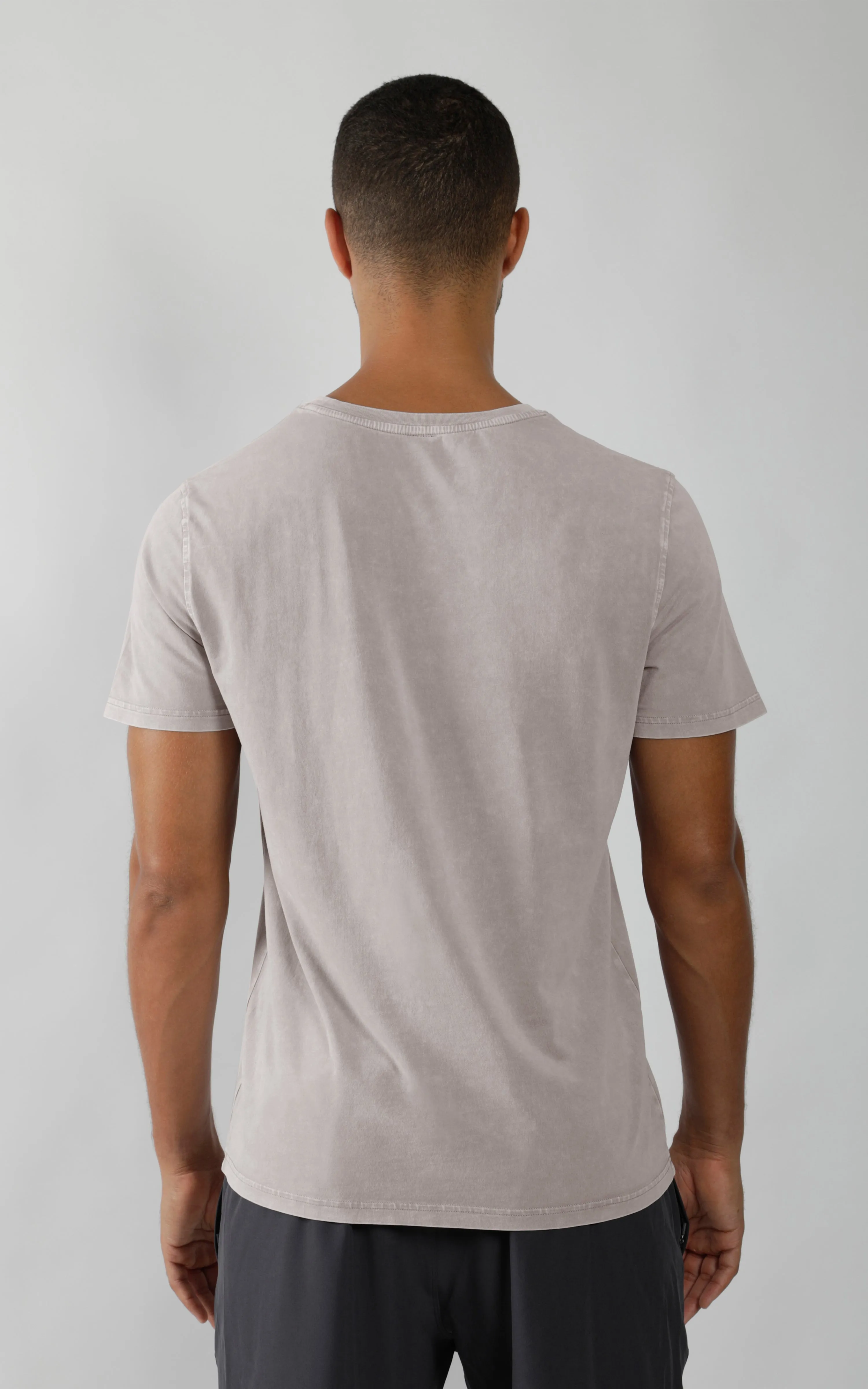 Mens Silicon Washed Pima Cotton Crew Neck Tee sold by 90 Degree By Reflex product image thumbnail 3