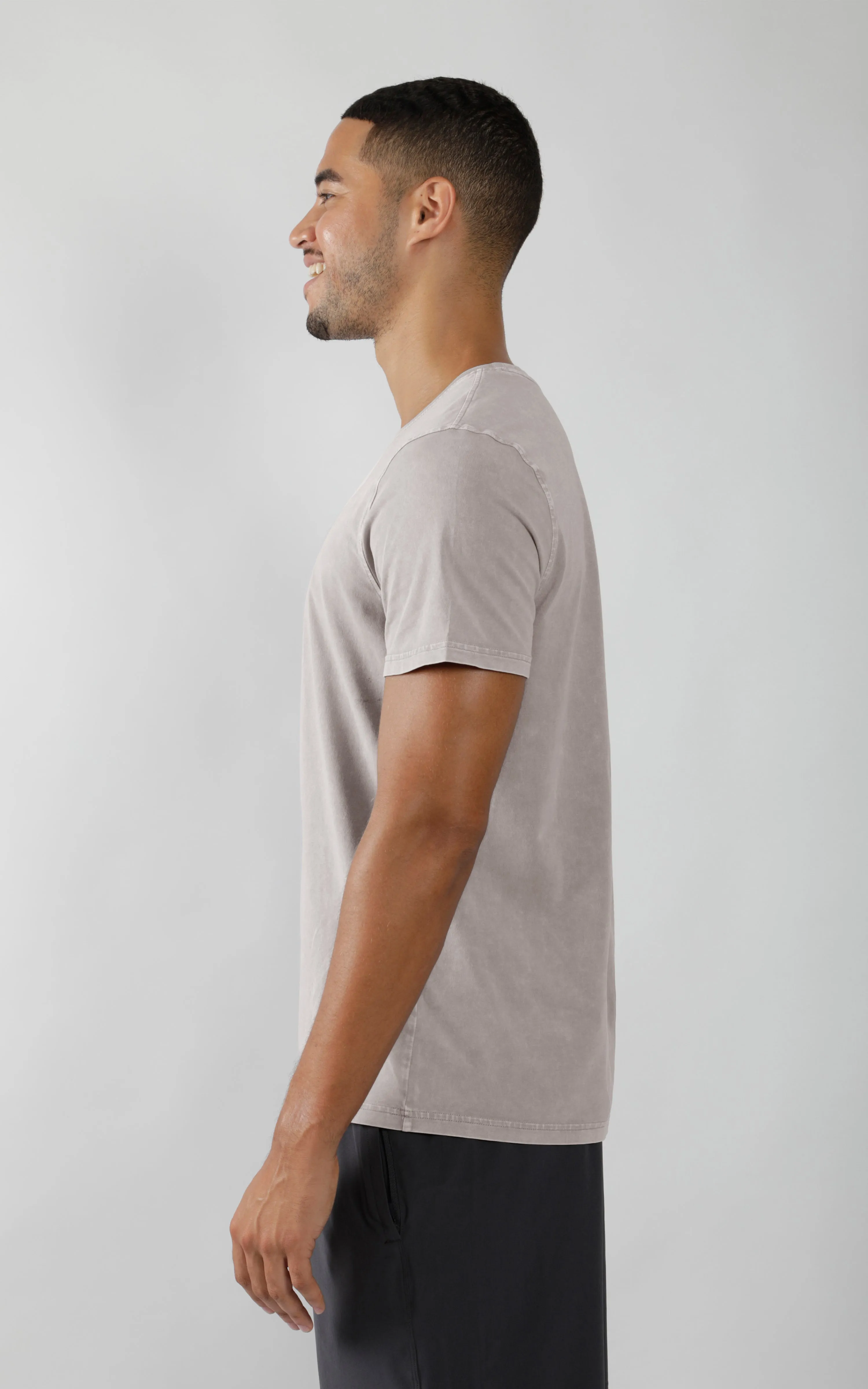 Mens Silicon Washed Pima Cotton Crew Neck Tee sold by 90 Degree By Reflex product image thumbnail 2