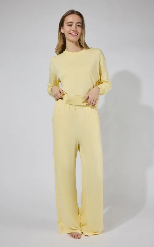 Modal Terry Crew Long Sleeve made by 90 Degree By Reflex