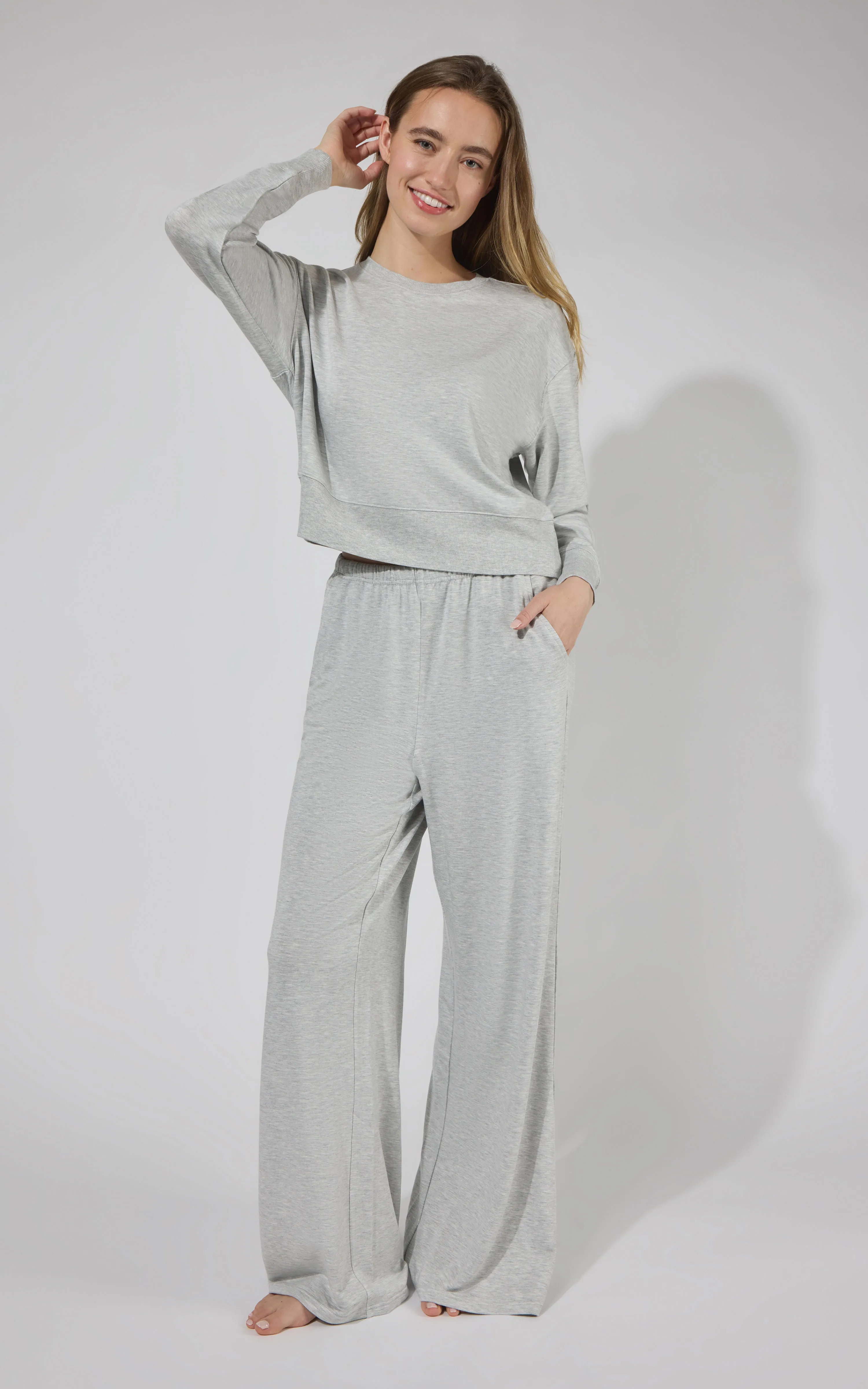 Modal Terry Crew Long Sleeve sold by 90 Degree By Reflex product image thumbnail 5