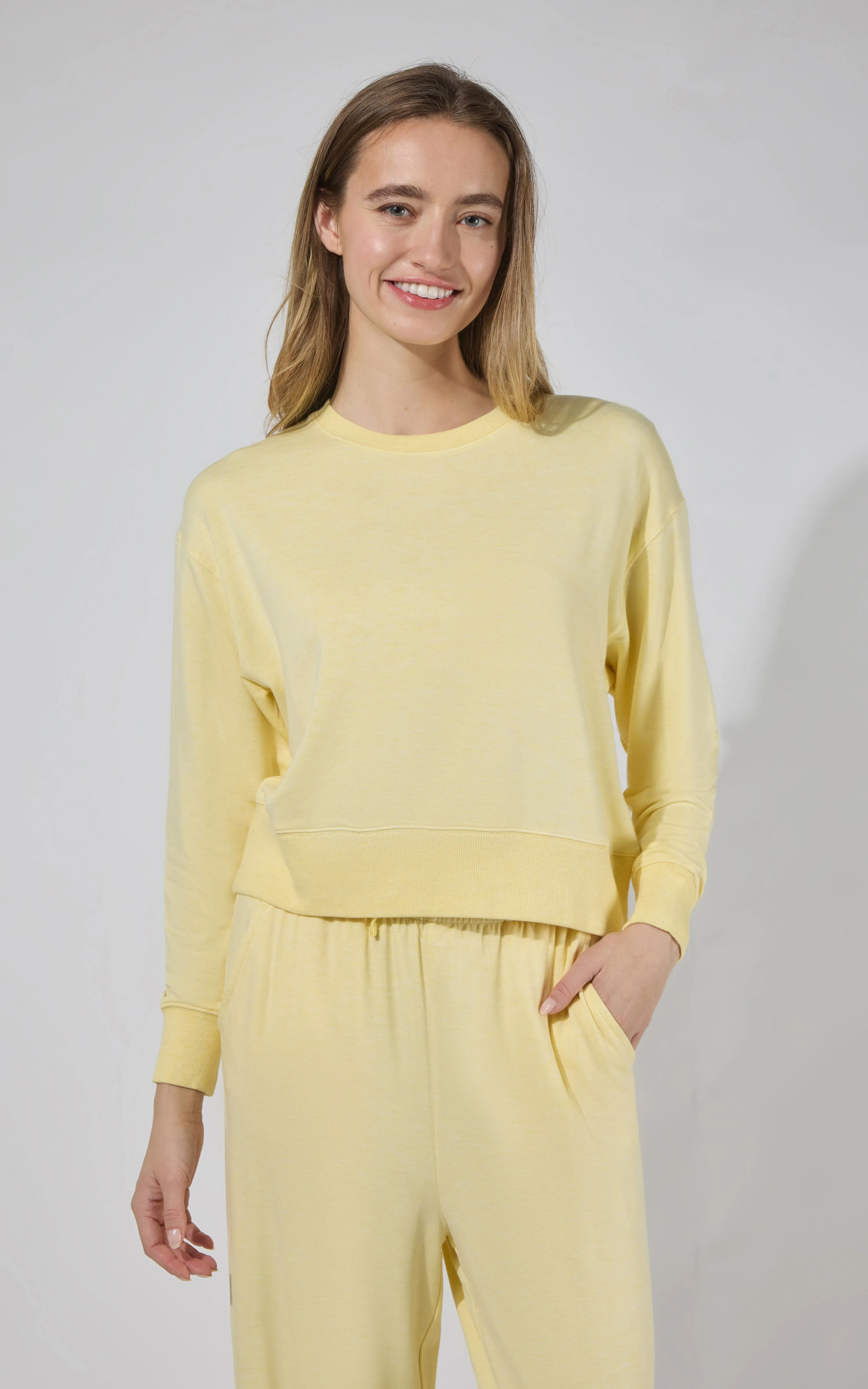 Modal Terry Crew Long Sleeve sold by 90 Degree By Reflex product image thumbnail 2