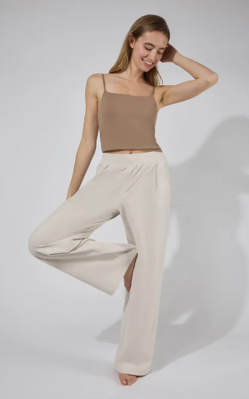 Lux Park Ave Wide Leg Pleated Pant W/ Side Pockets made by 90 Degree By Reflex