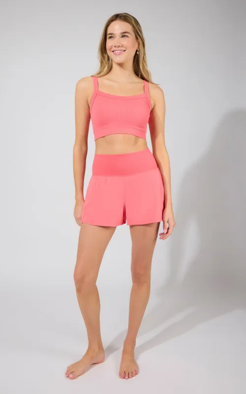 Strappy Back Bra Tank & Short Set made by Yogalicious