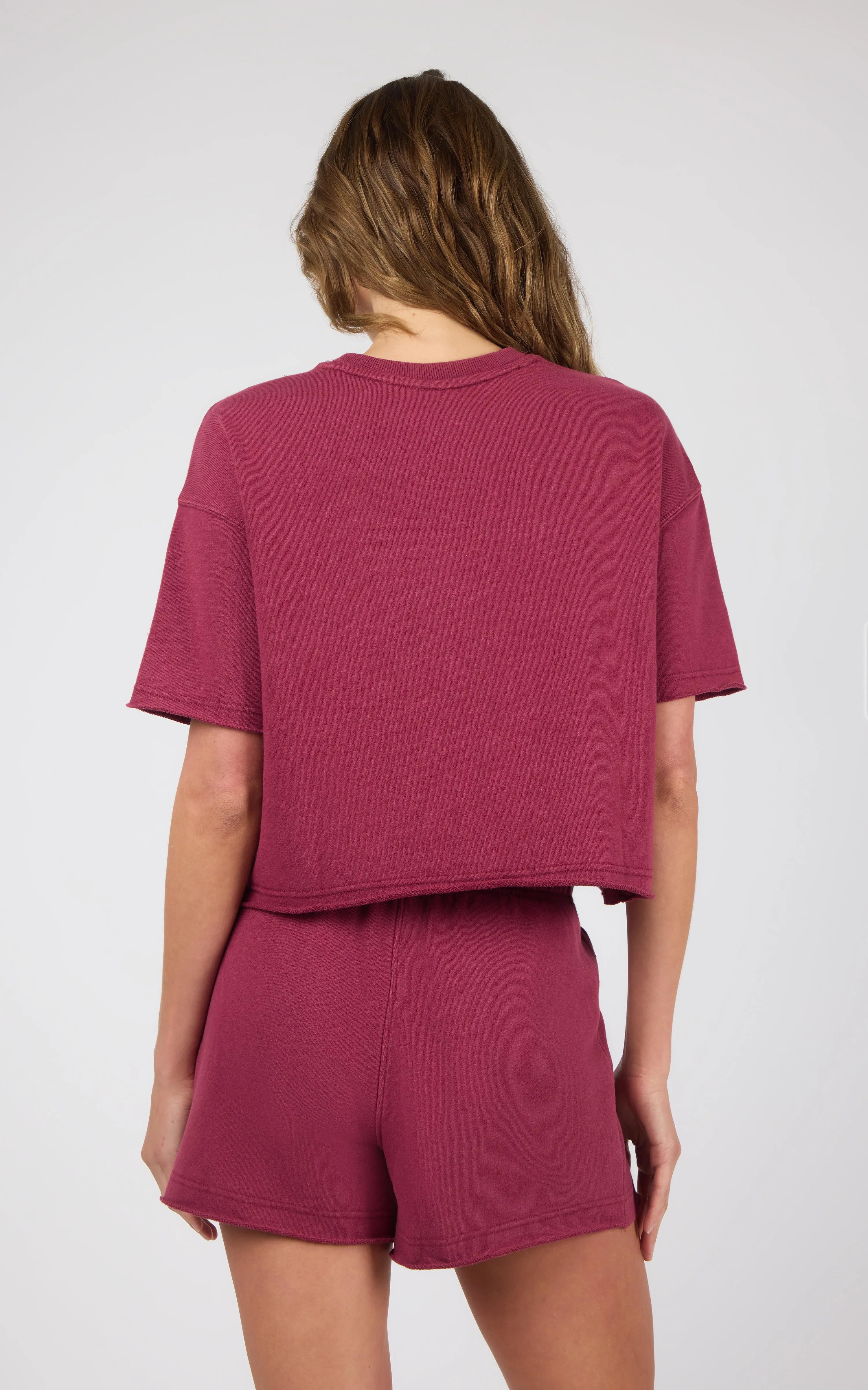 Loop Terry Mellow Cove Short Sleeve & Short Set sold by 90 Degree By Reflex product image thumbnail 5