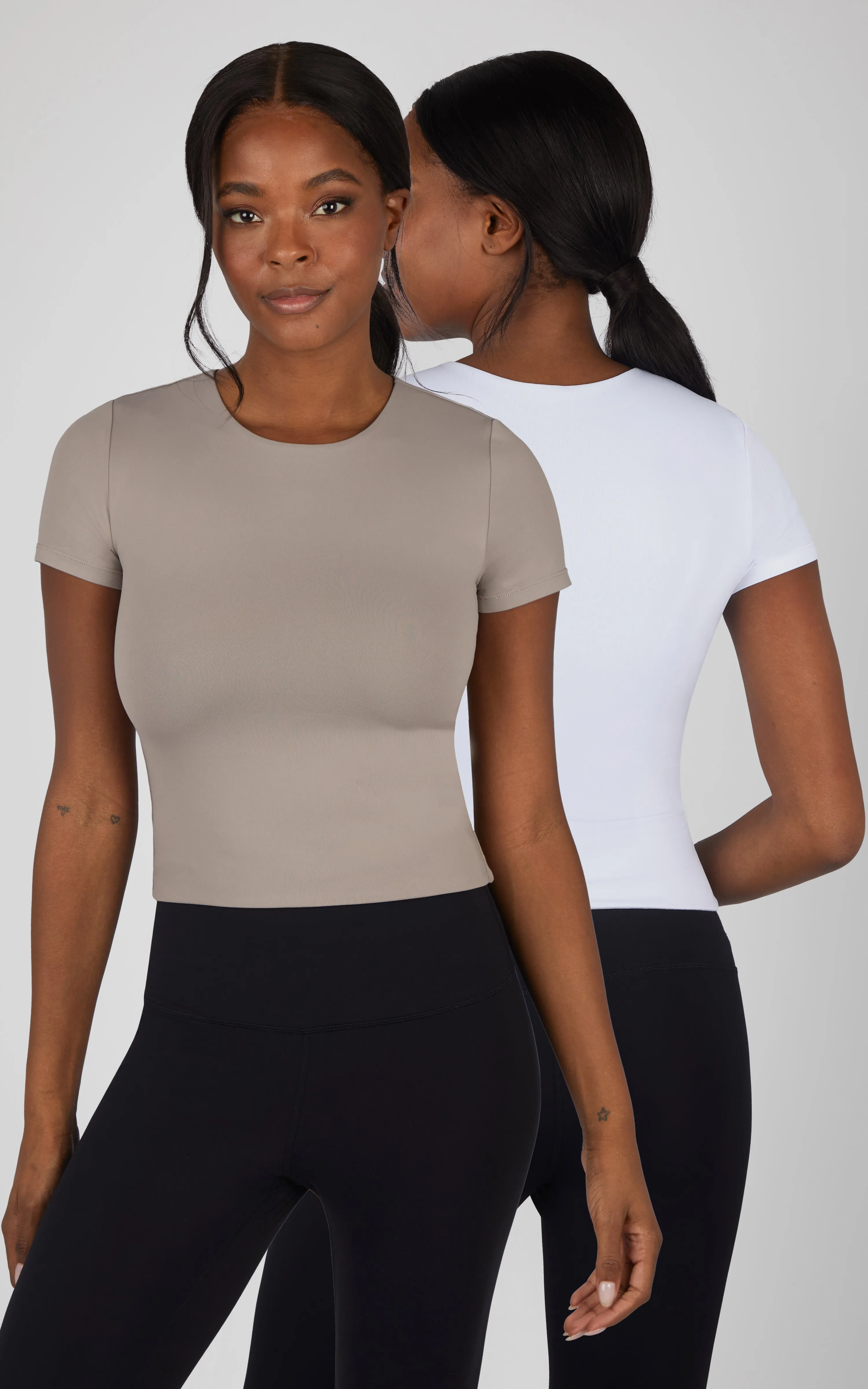 2 PK Crew Neck Tee sold by 90 Degree By Reflex product image thumbnail 5