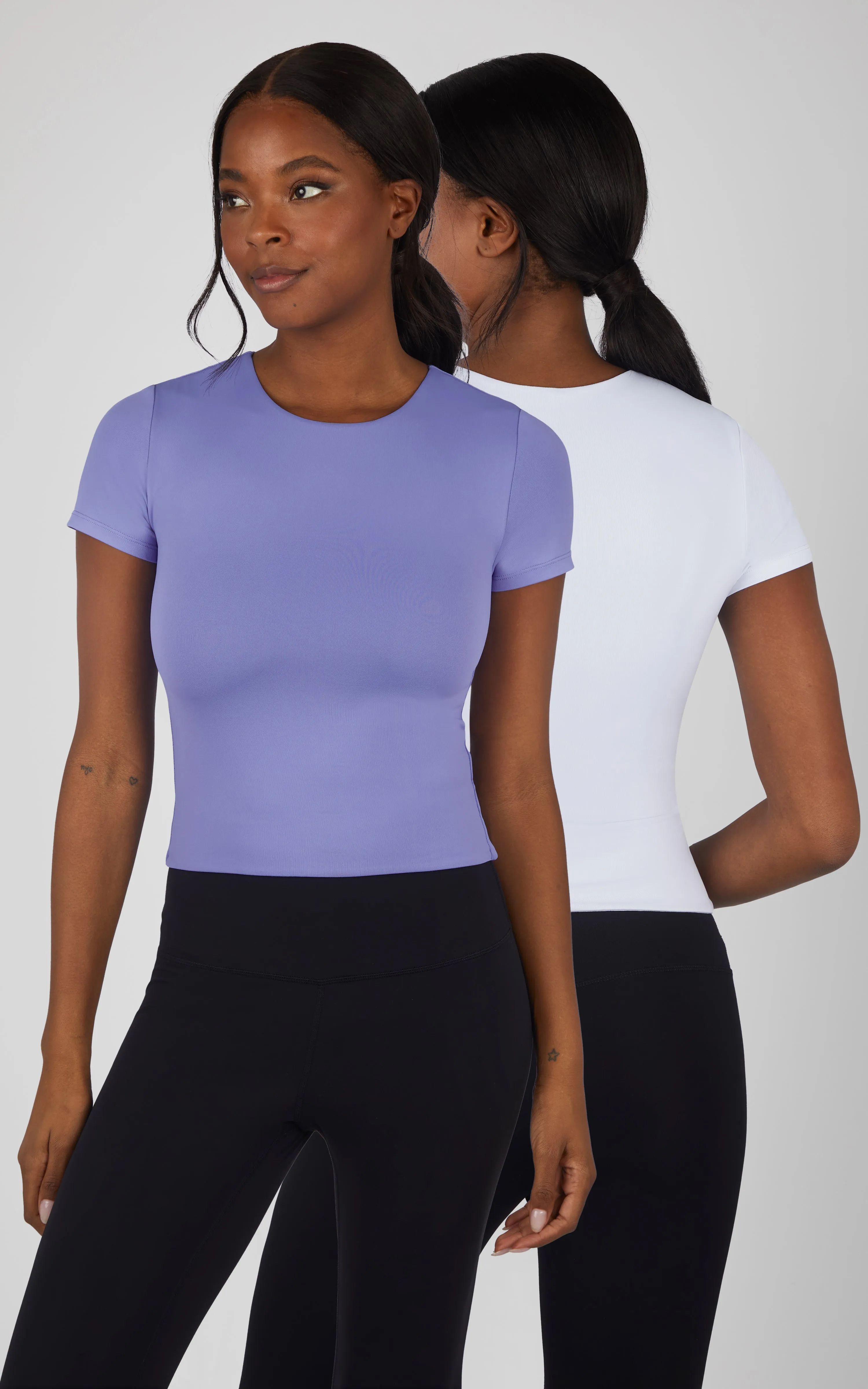 2 PK Crew Neck Tee sold by 90 Degree By Reflex product image thumbnail 4